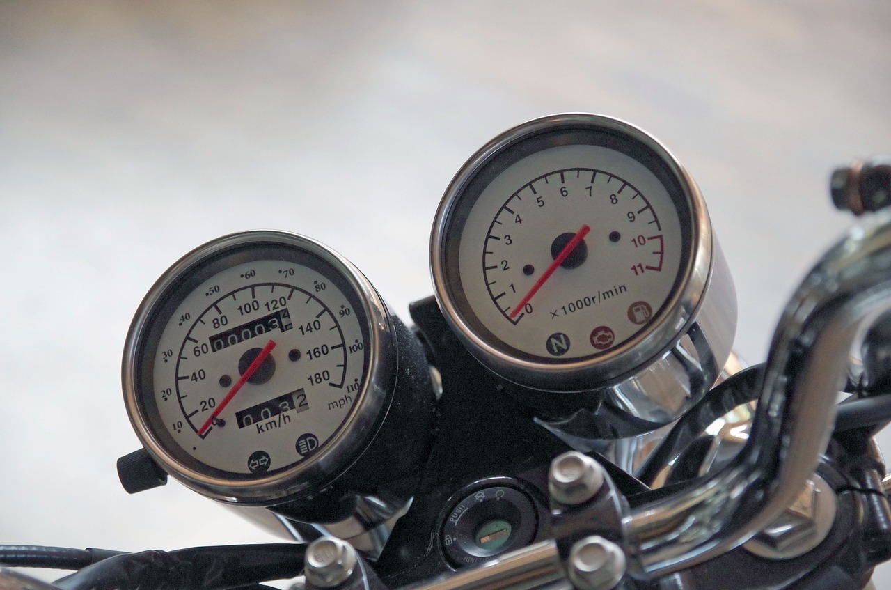 speedometer motorcycle display instrument free photo