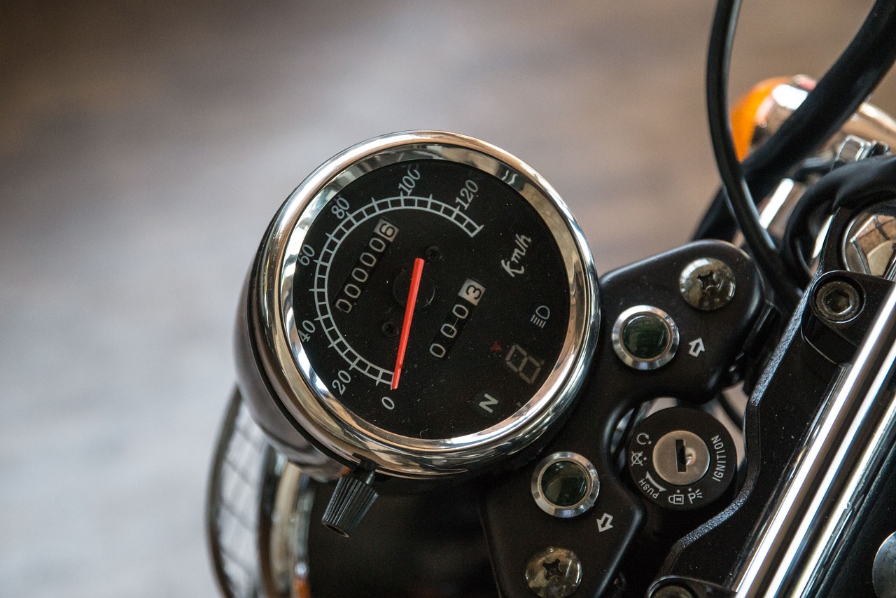 speedometer motorcycle kilometer display free photo