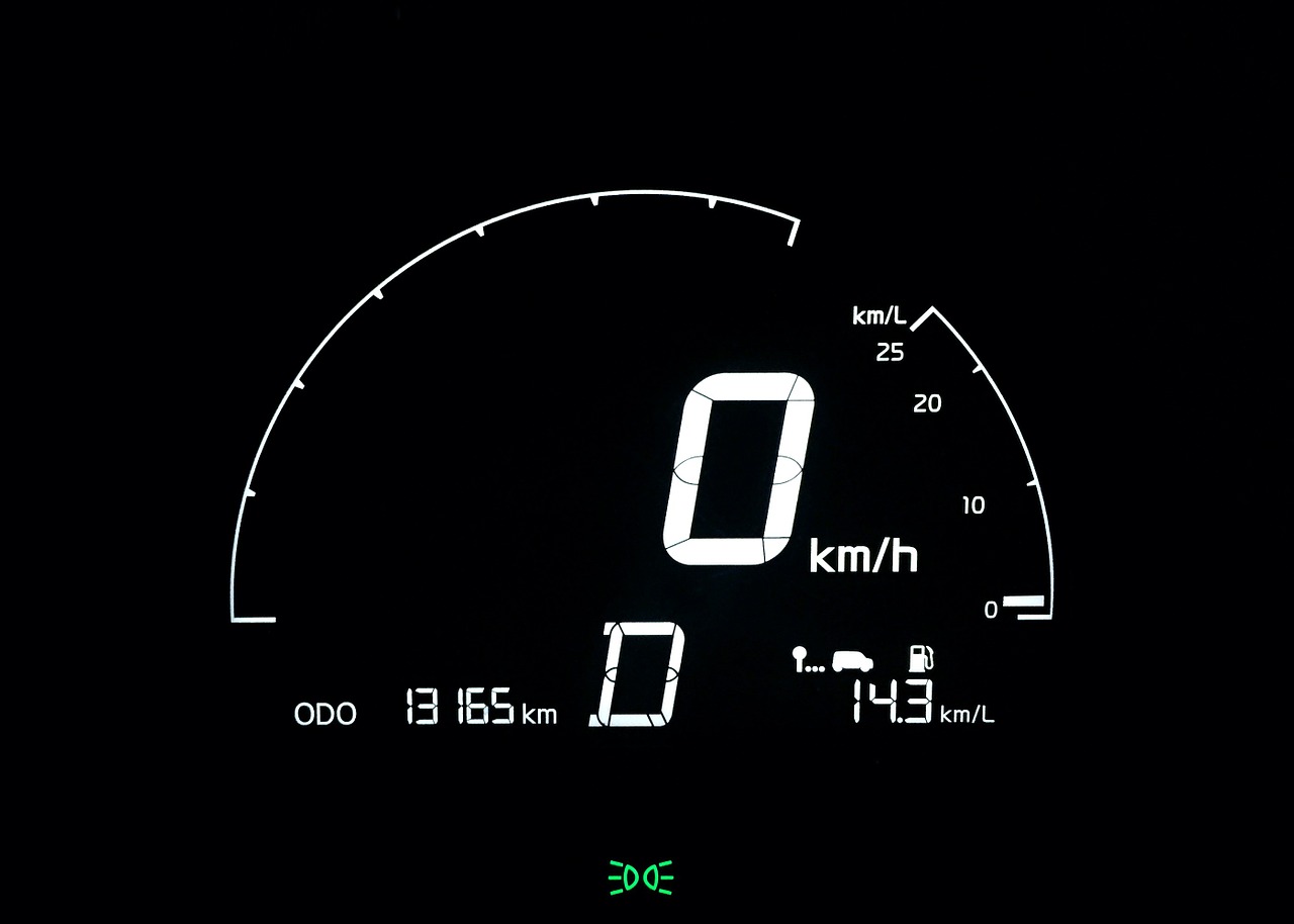 speedometer the instrument panel dash board lights free photo