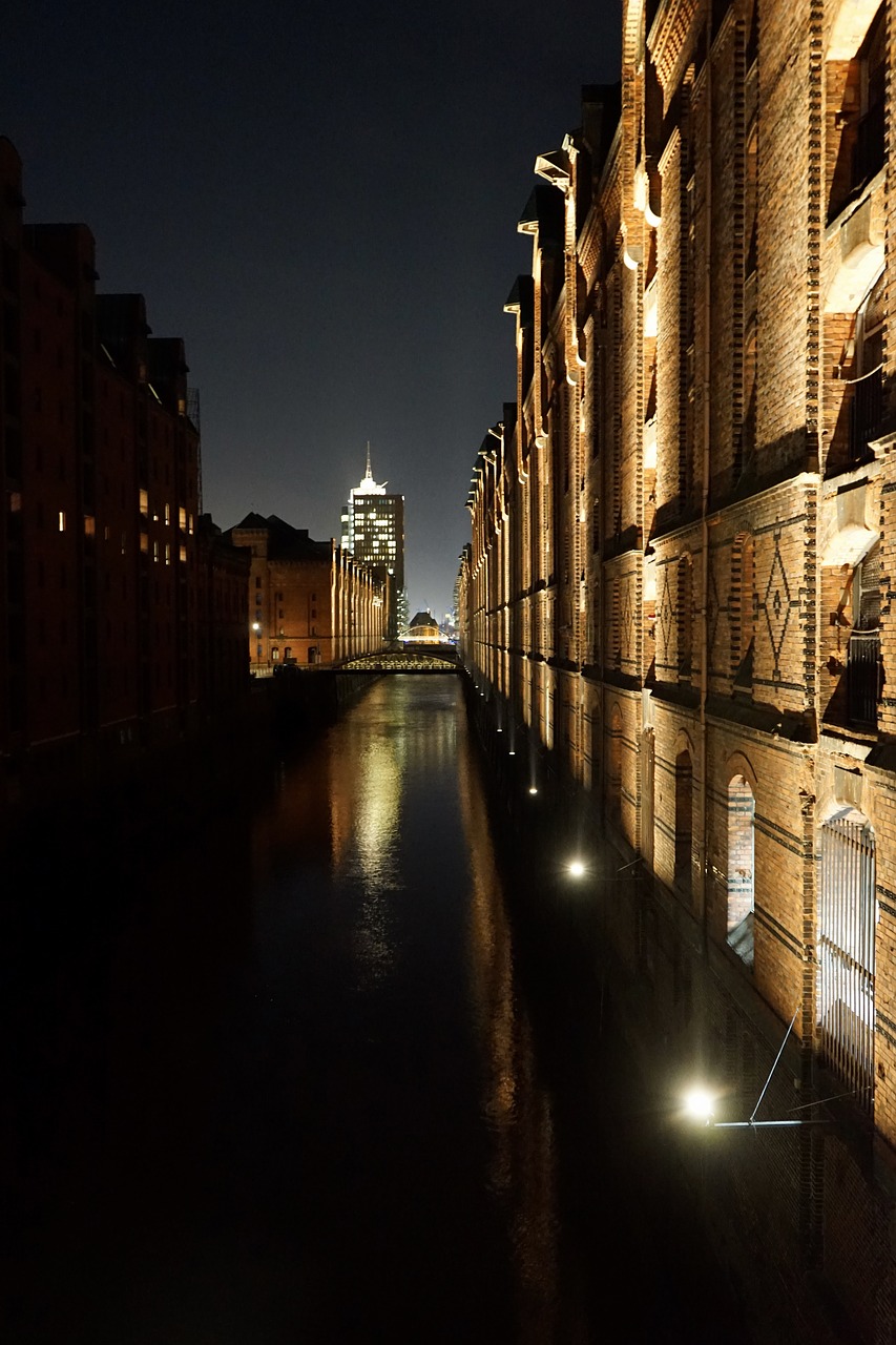 speicherstadt  facade  hamburg free photo