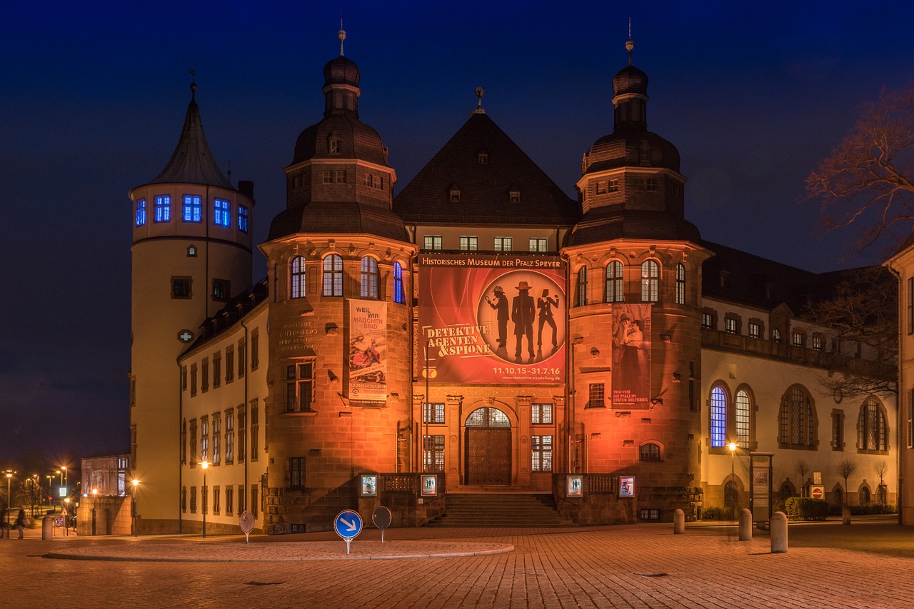 speyer night photograph cathedral square free photo