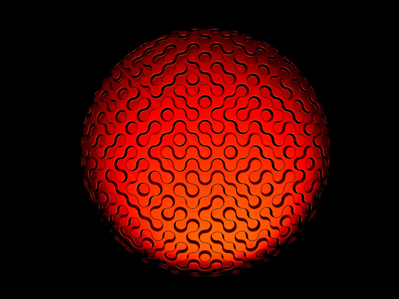 sphere 3d geometry free photo