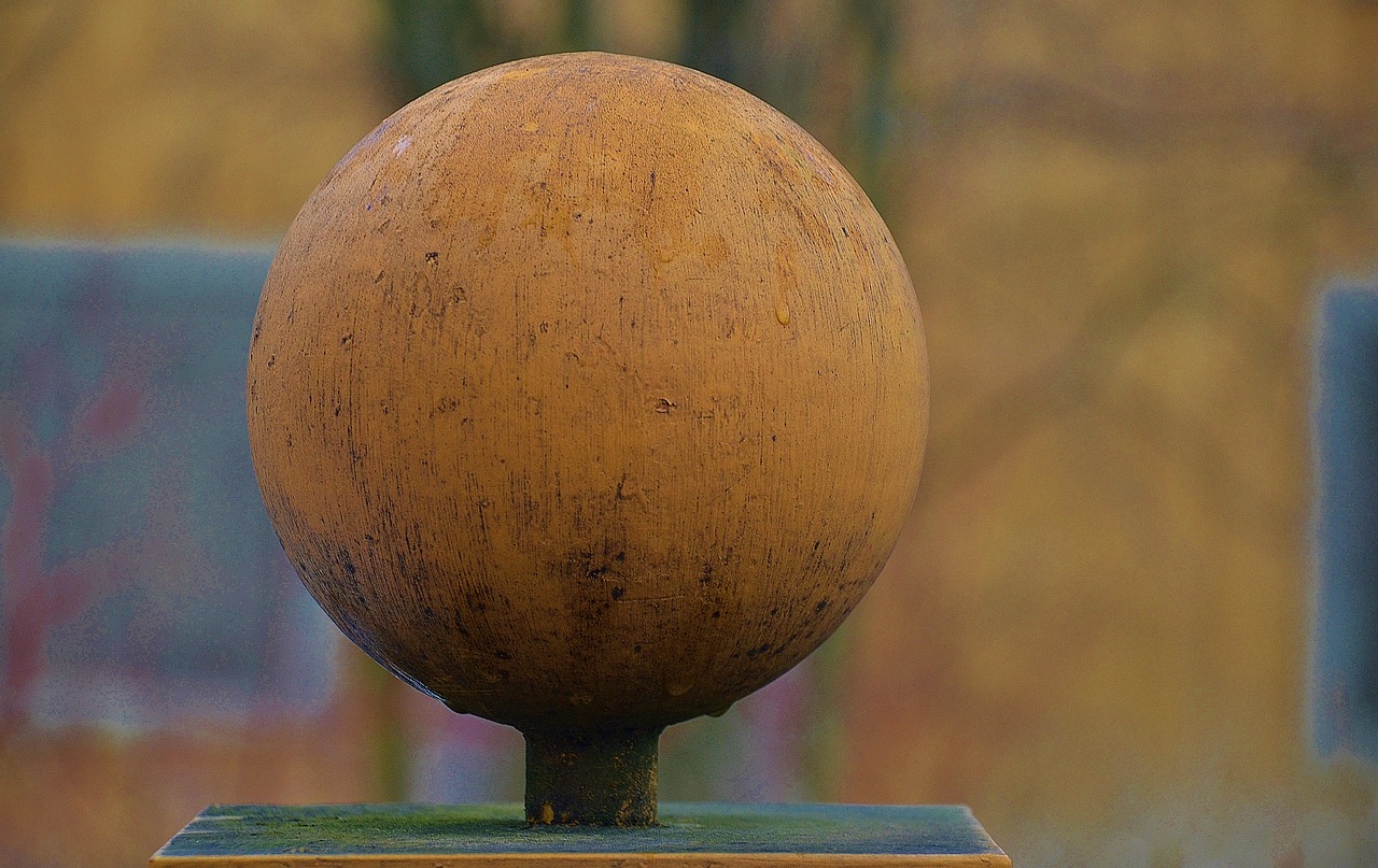sphere wooden ball free photo