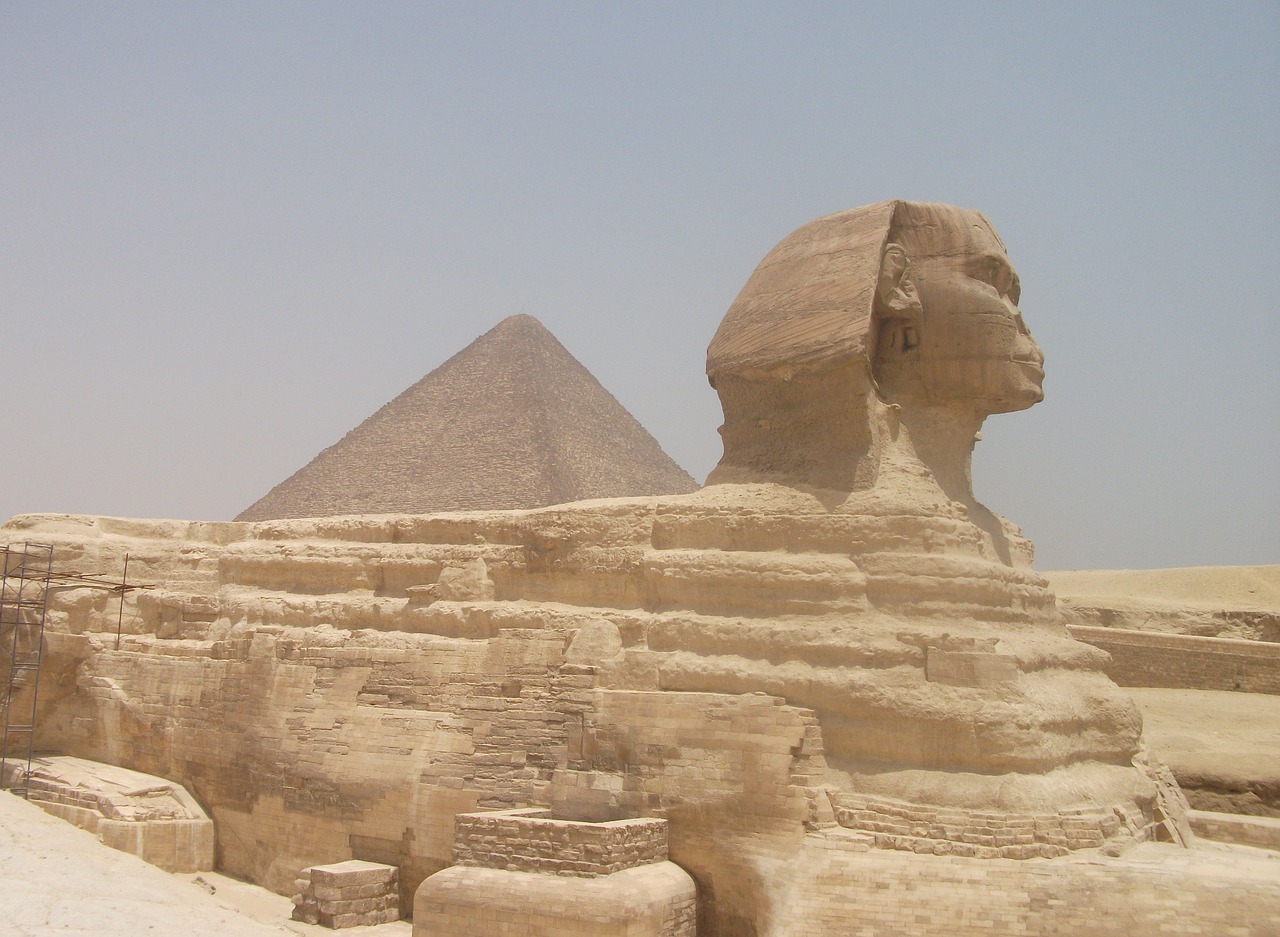 sphinx pyramid egypt free photo