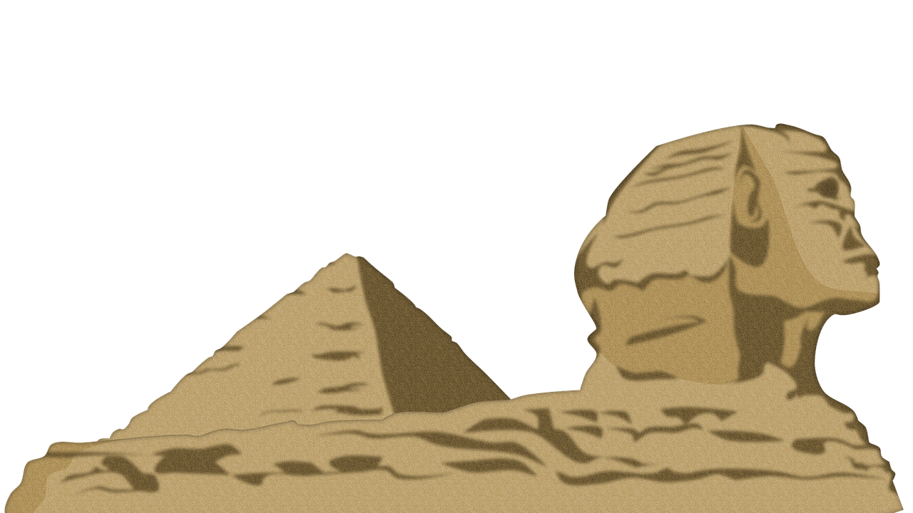 sphinx pyramid statue free photo