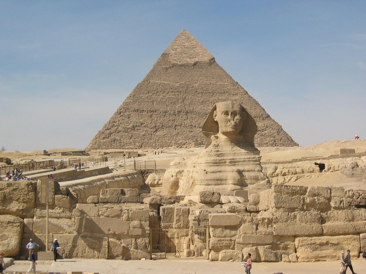 sphinx pyramids cheops free photo