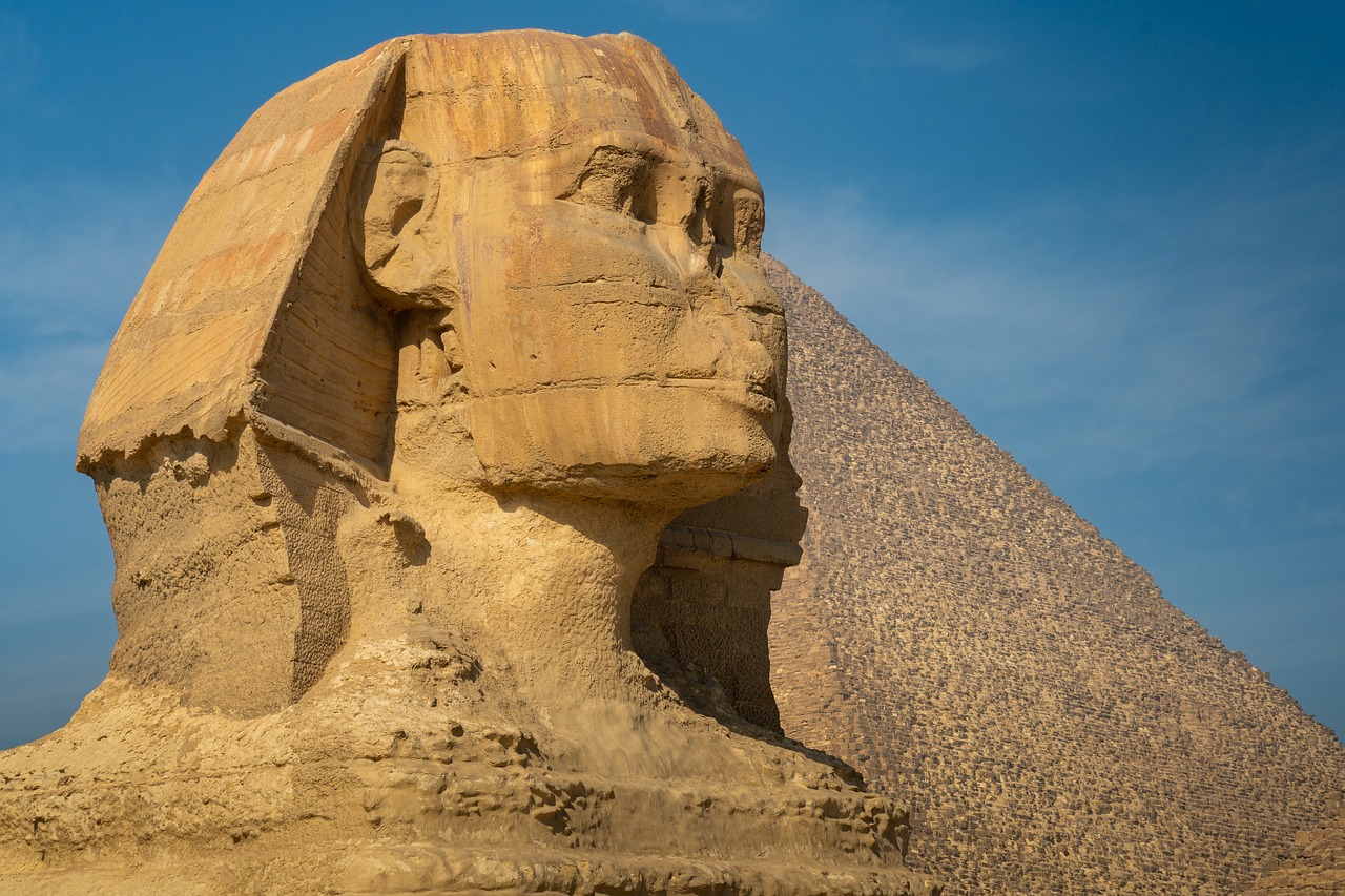 sphinx  egypt  monument free photo