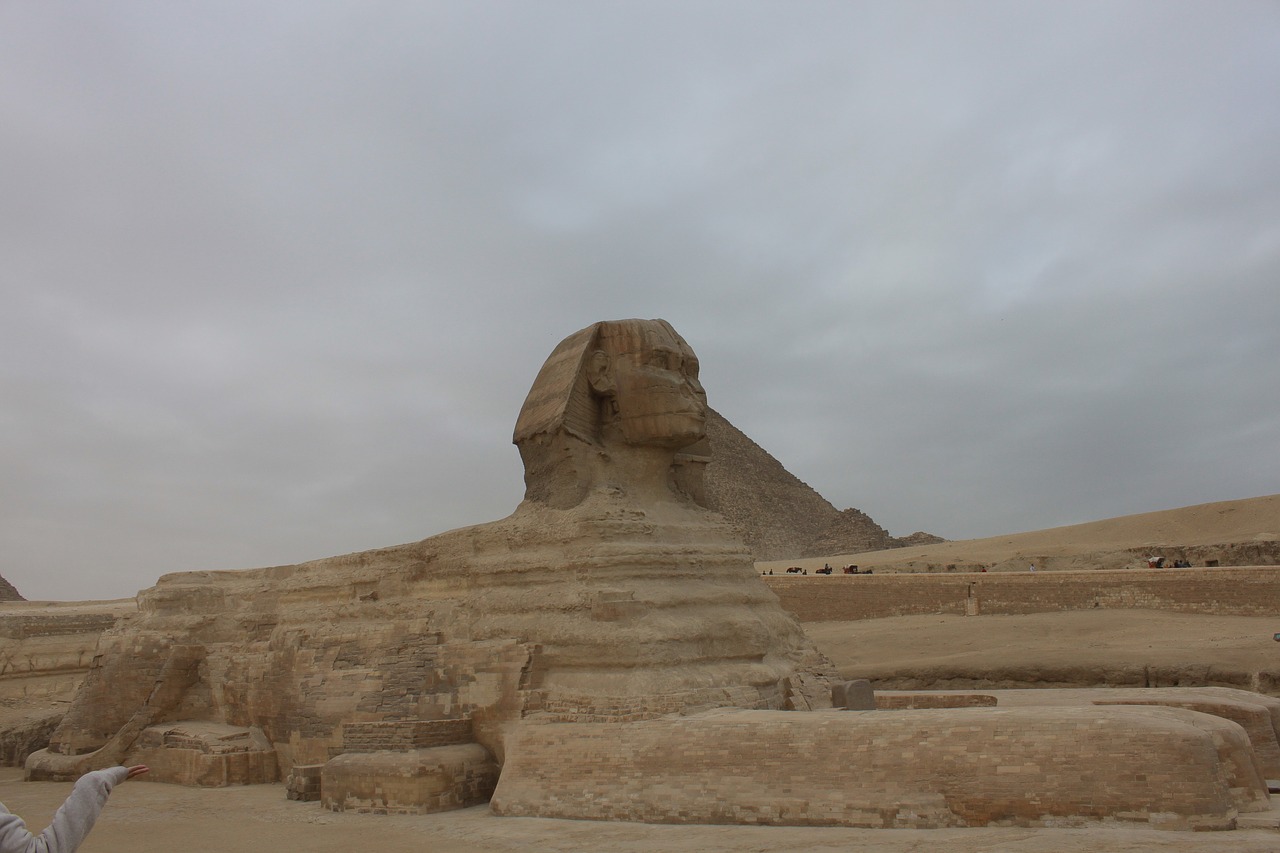 sphinx  egypt  cairo free photo