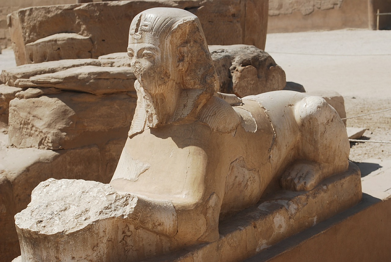 sphinx egypt temple free photo