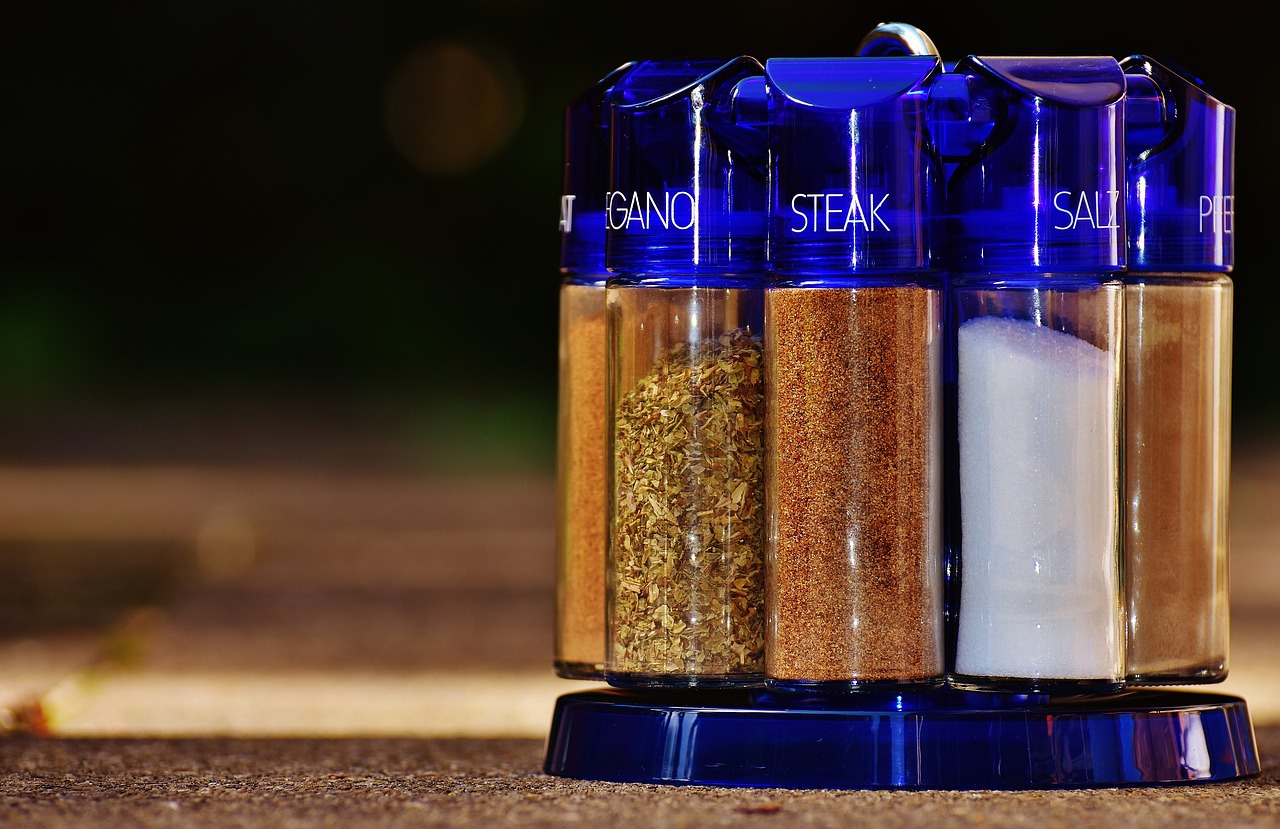 spice rack cooking spices free photo