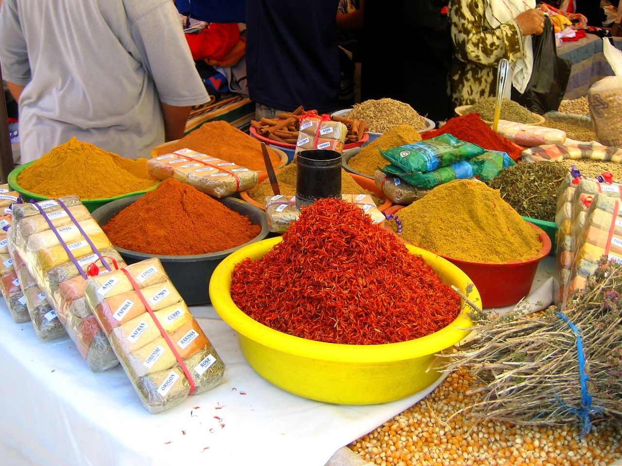 spices tunisia market free photo