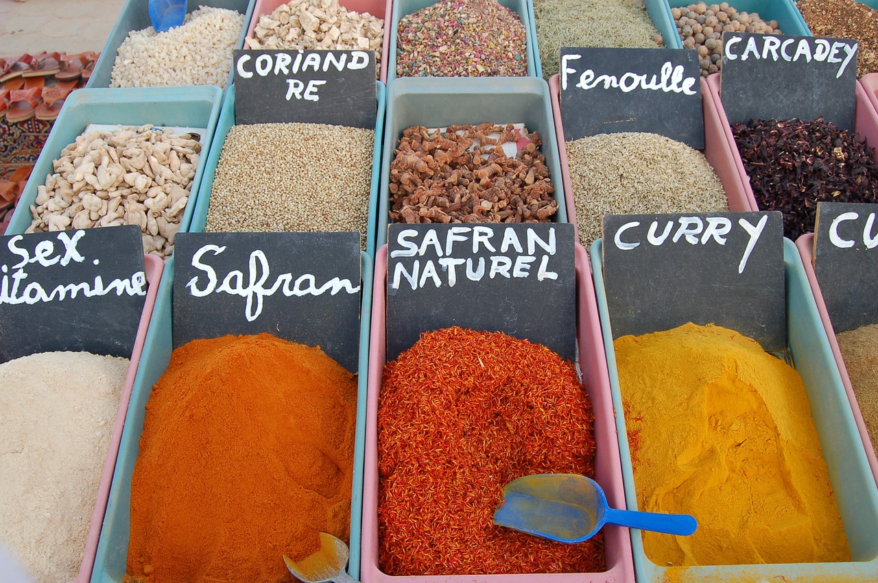spices market tunisia free photo