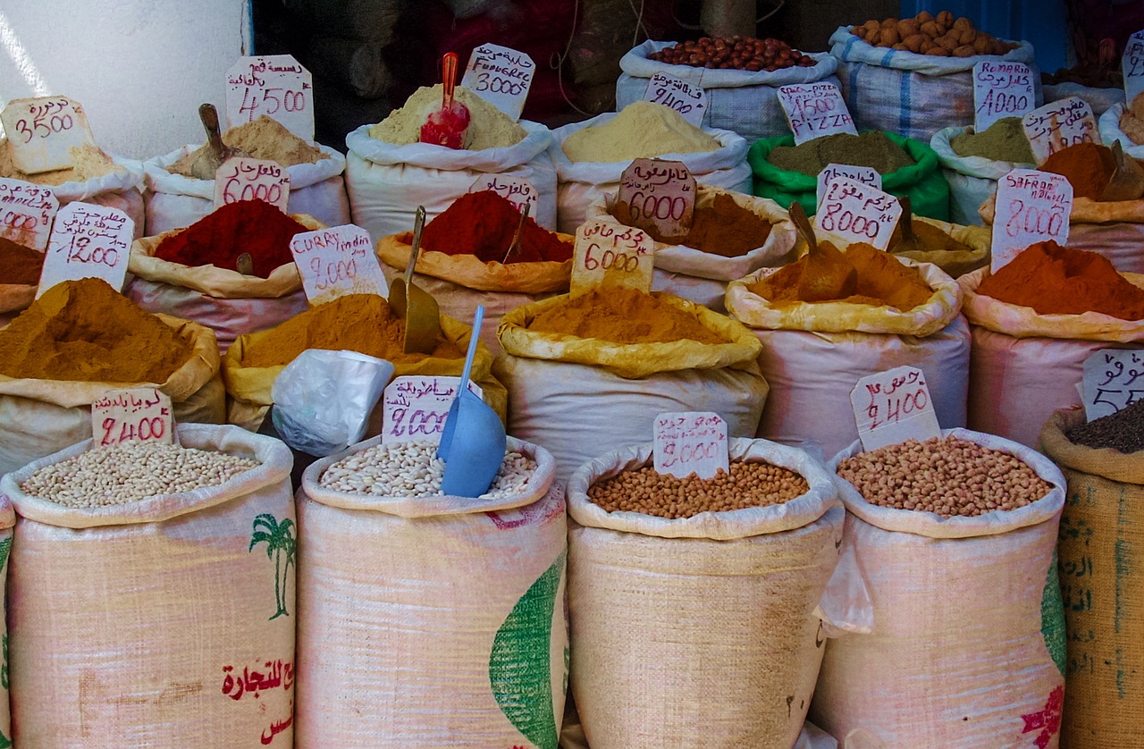spices market food free photo