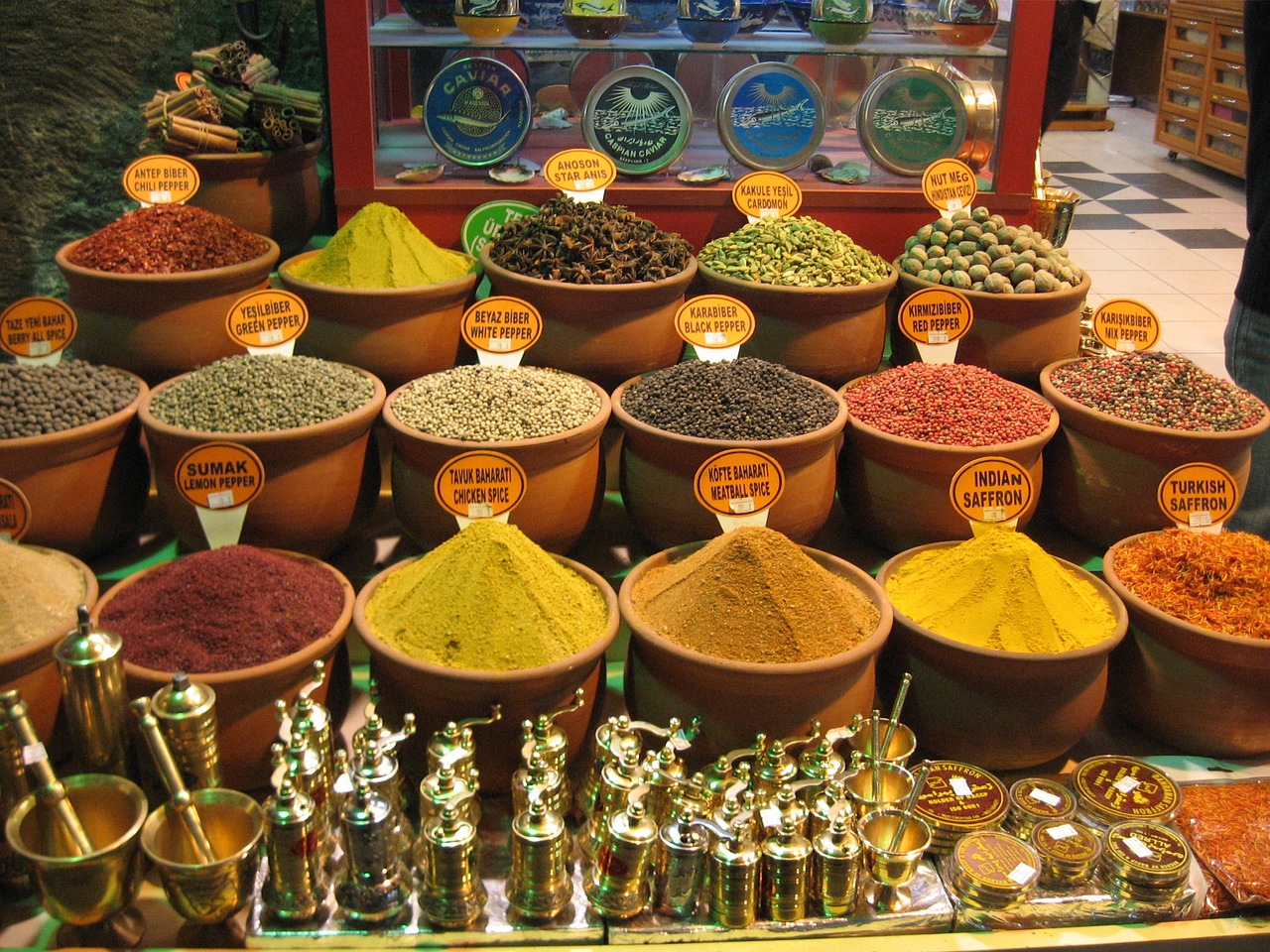spices istanbul bazaar free photo