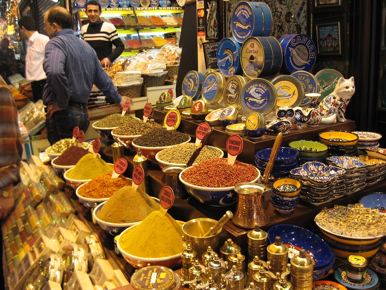spices istanbul market free photo