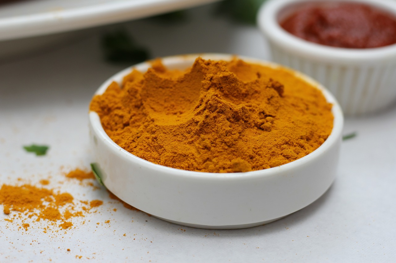 spices turmeric ingredient free photo