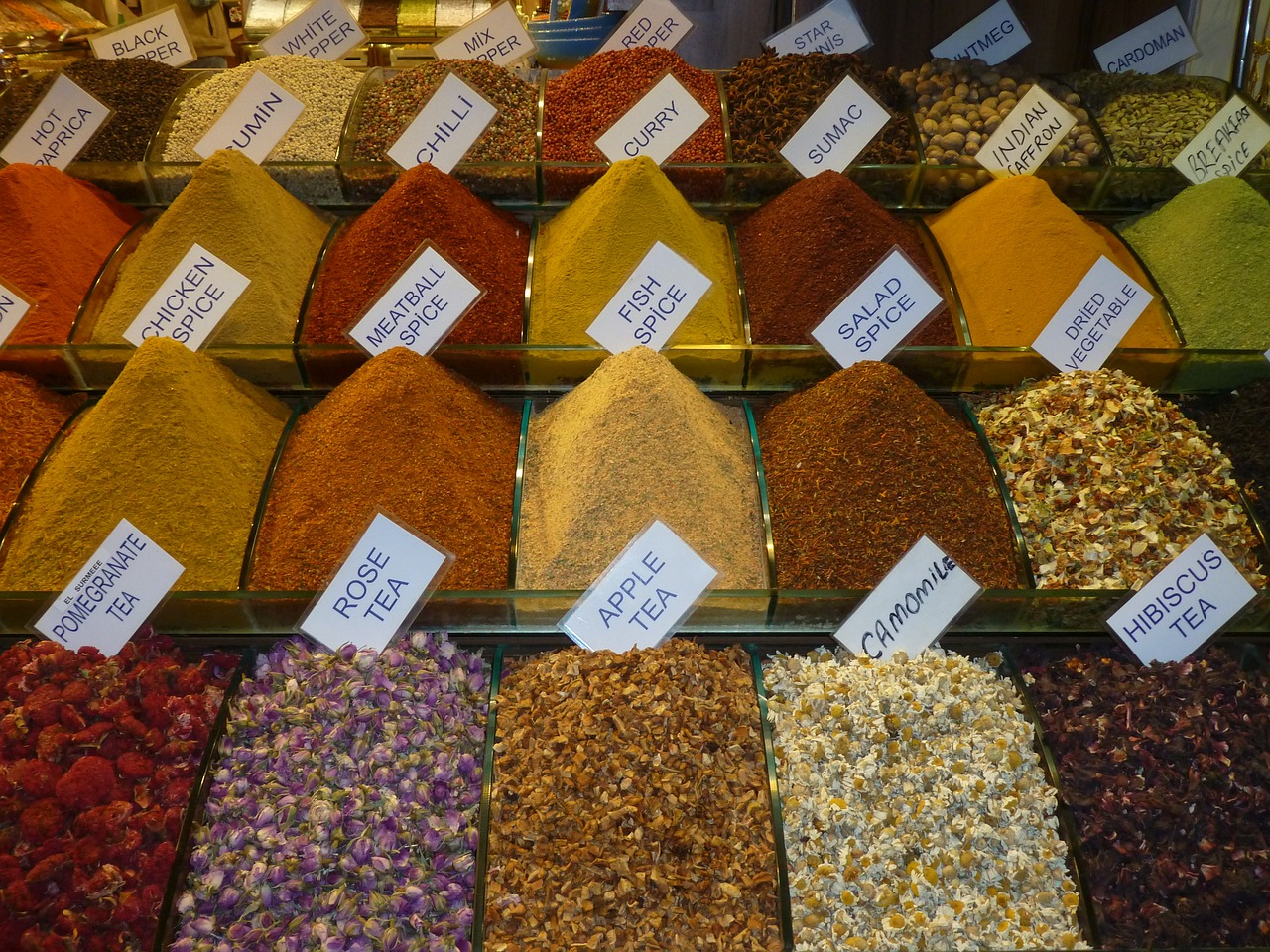 spices market tea free photo
