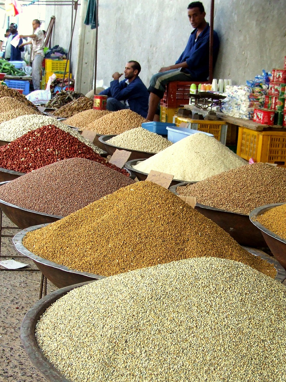 spices market sale free photo
