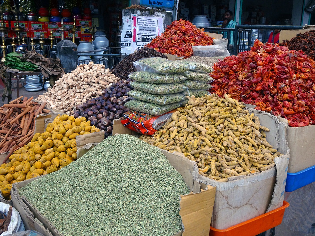 spices market cardamom free photo