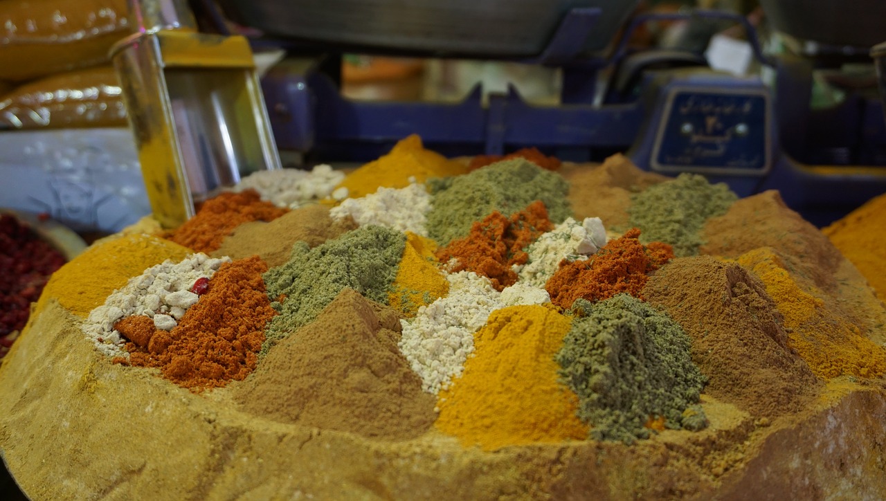 spices bazaar isfahan free photo