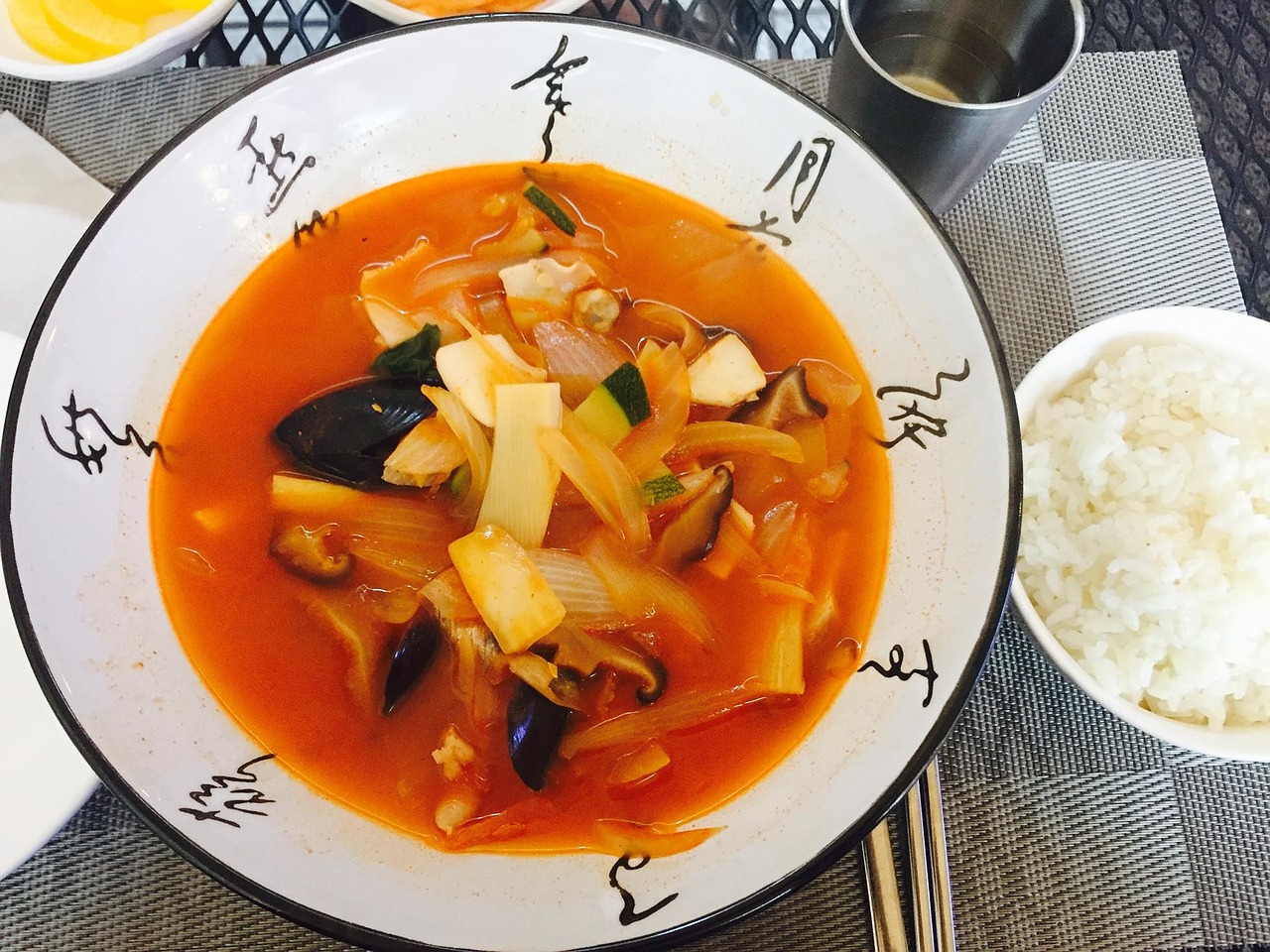 spicy seafood republic of korea restaurant free photo
