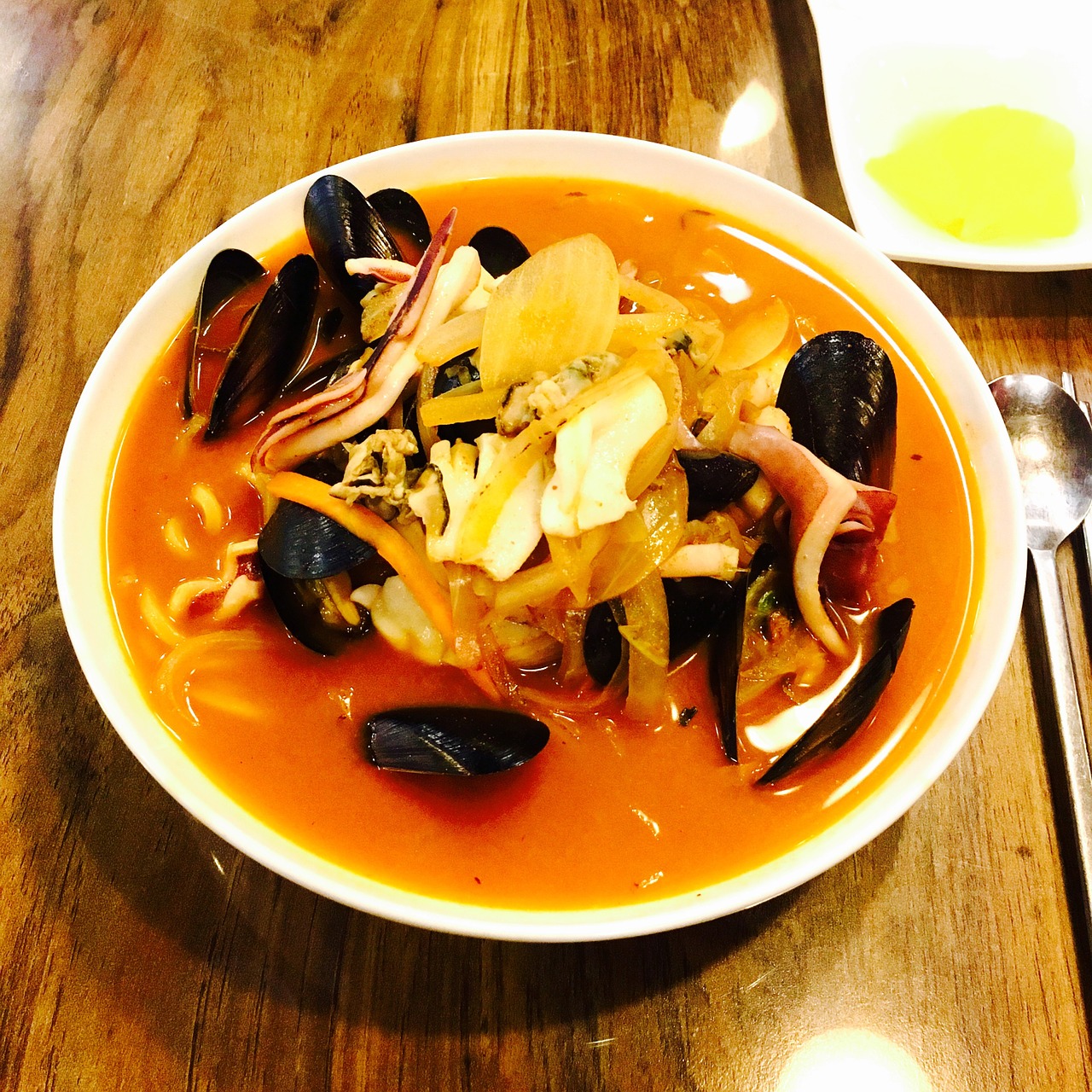 spicy seafood mussels seafood free photo