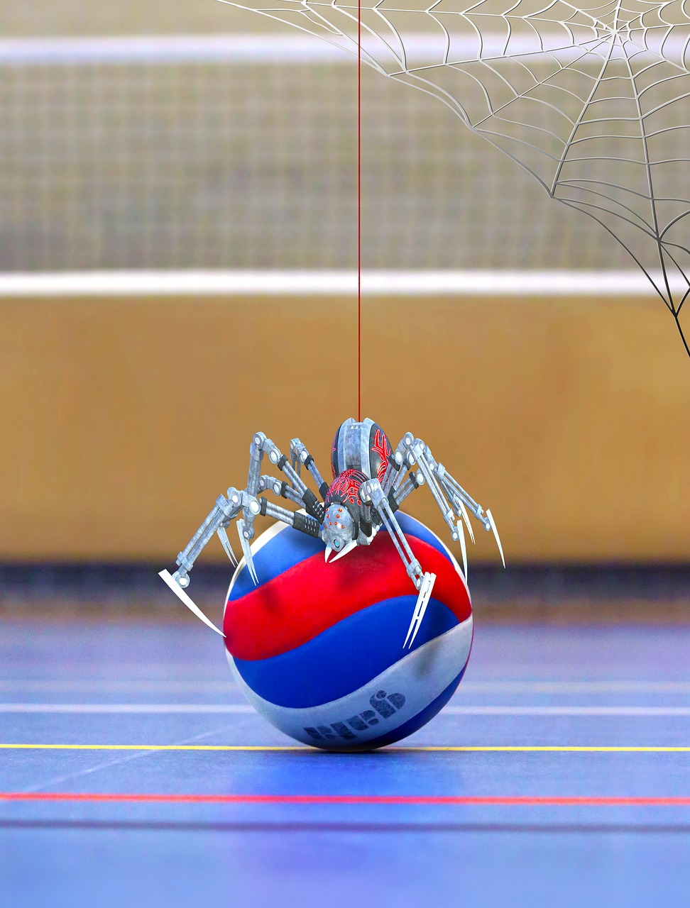 spider volleyball network free photo
