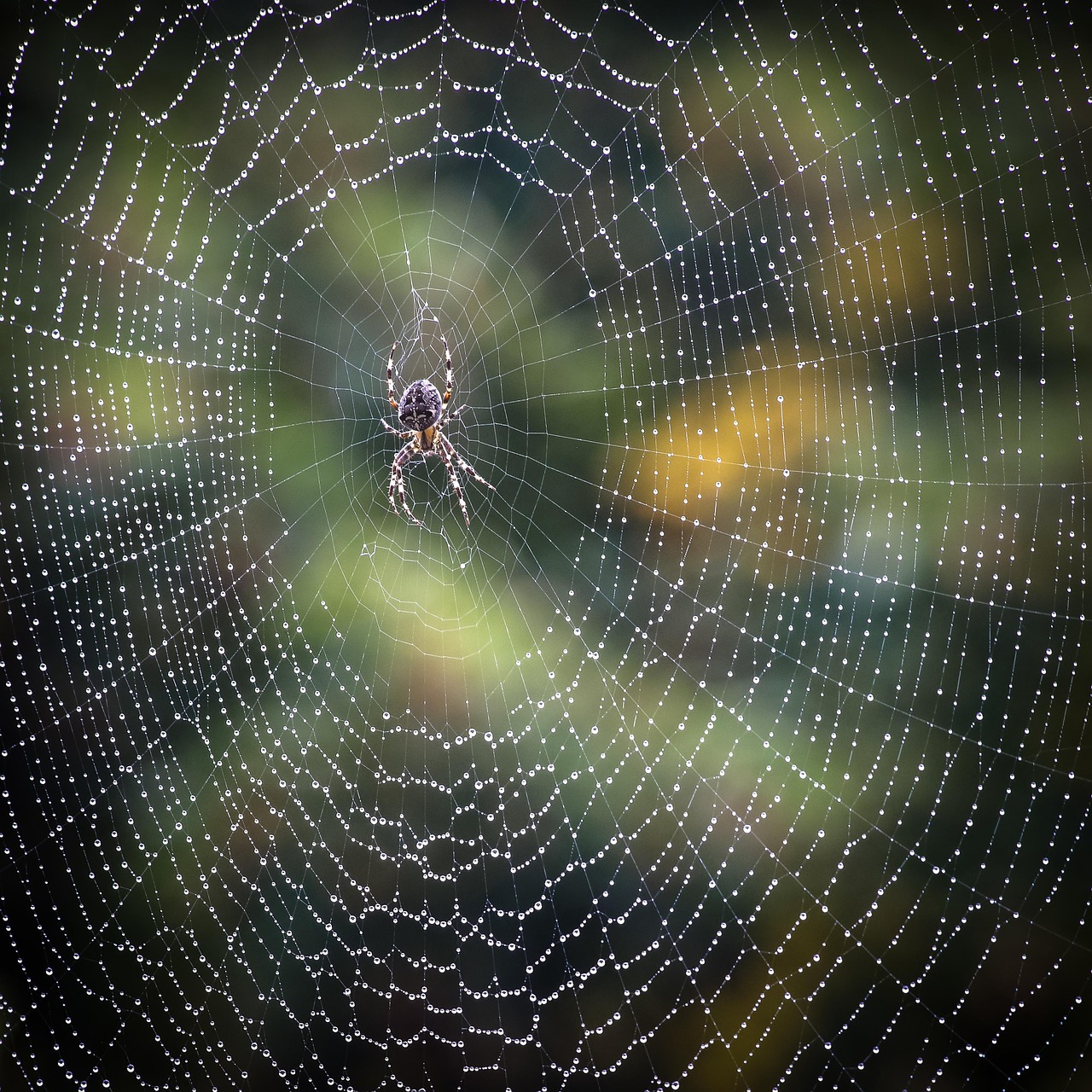 spider rain web free photo