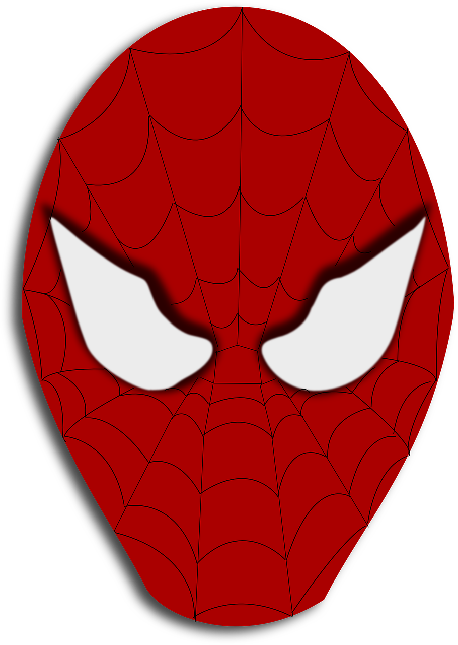 spiderman mask cartoon free photo