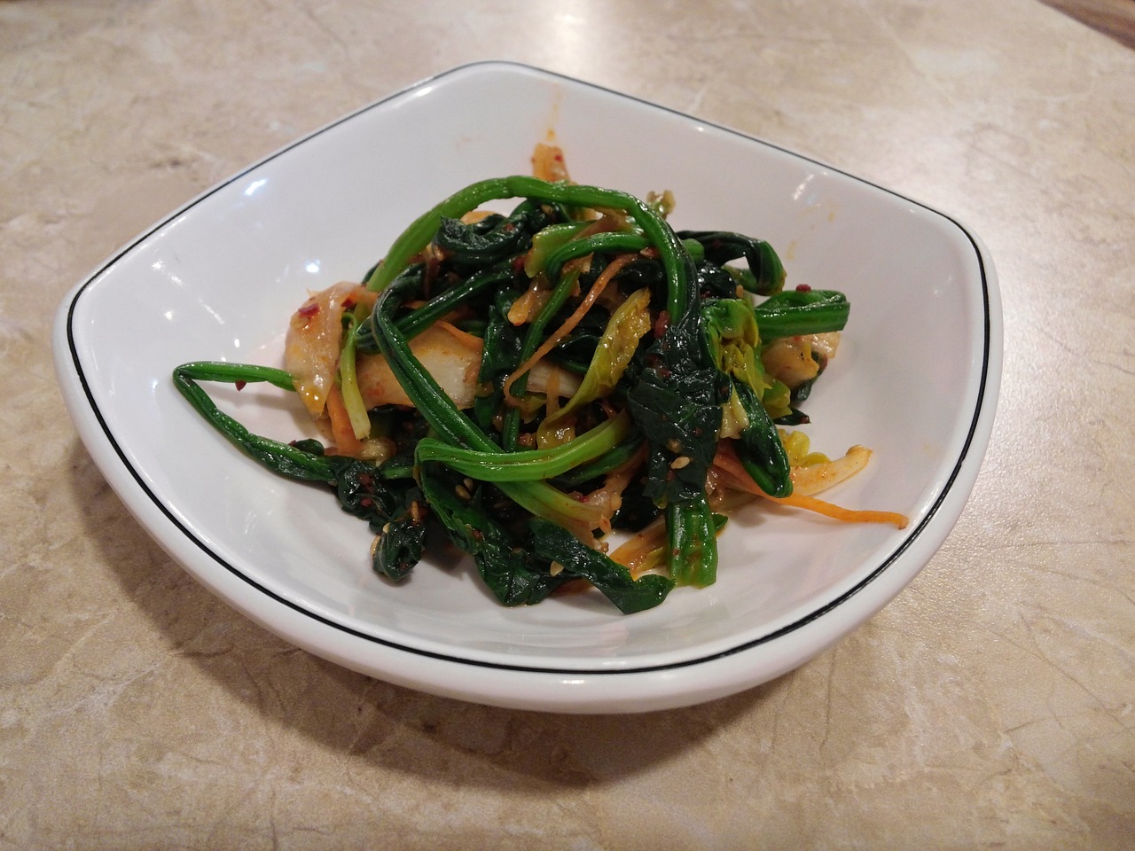 spinach side dish vegetable free photo