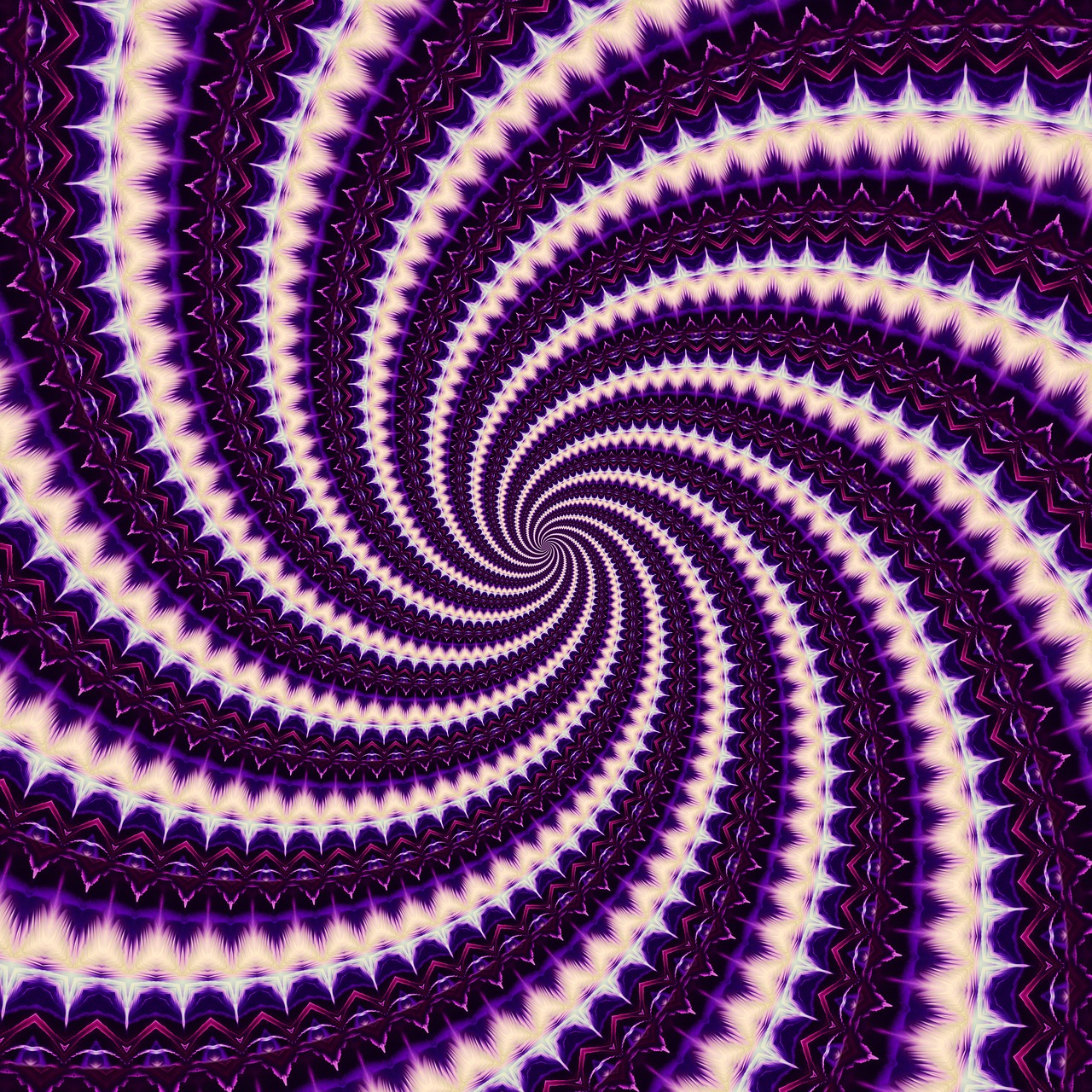 spiral kaleidoscope fractal free photo