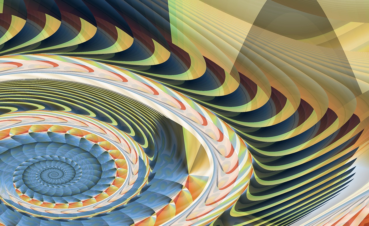 spiral fractal swirl free photo