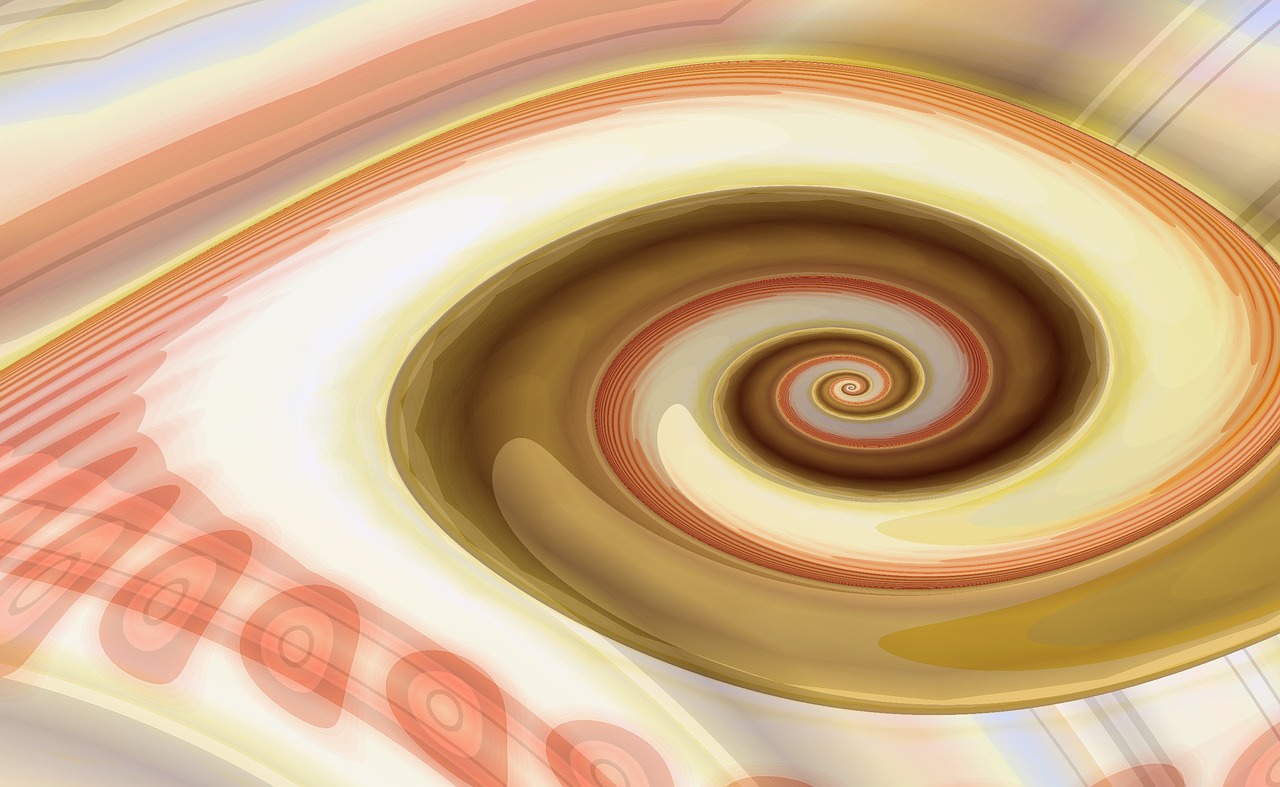 spiral fractal swirl free photo