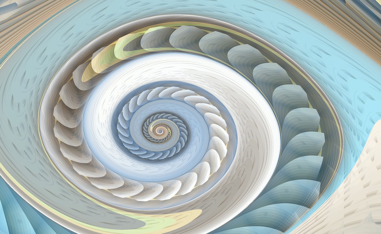 spiral fractal swirl free photo