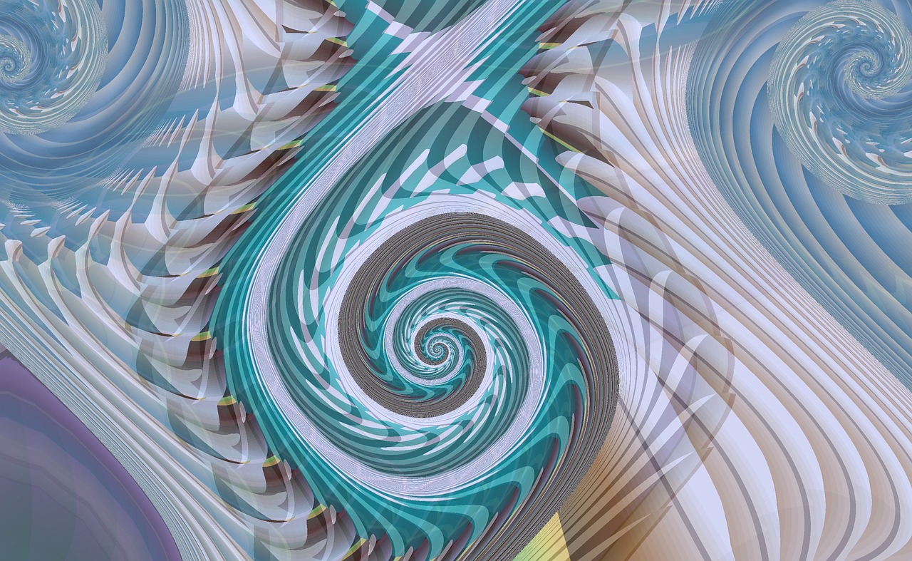 spiral fractal swirl free photo