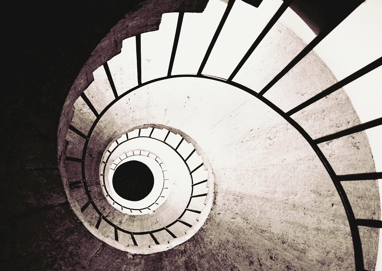 spiral stairway staircase free photo