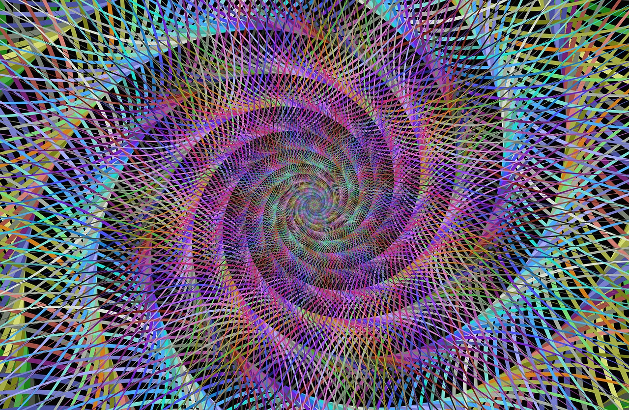 spiral fractal artwork free photo
