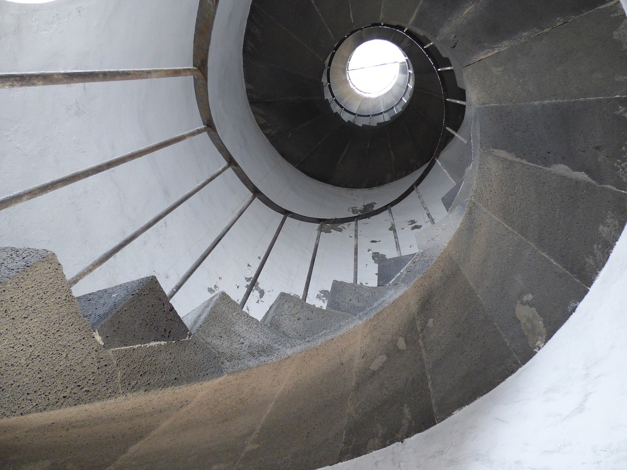 spiral stairs staircase free photo