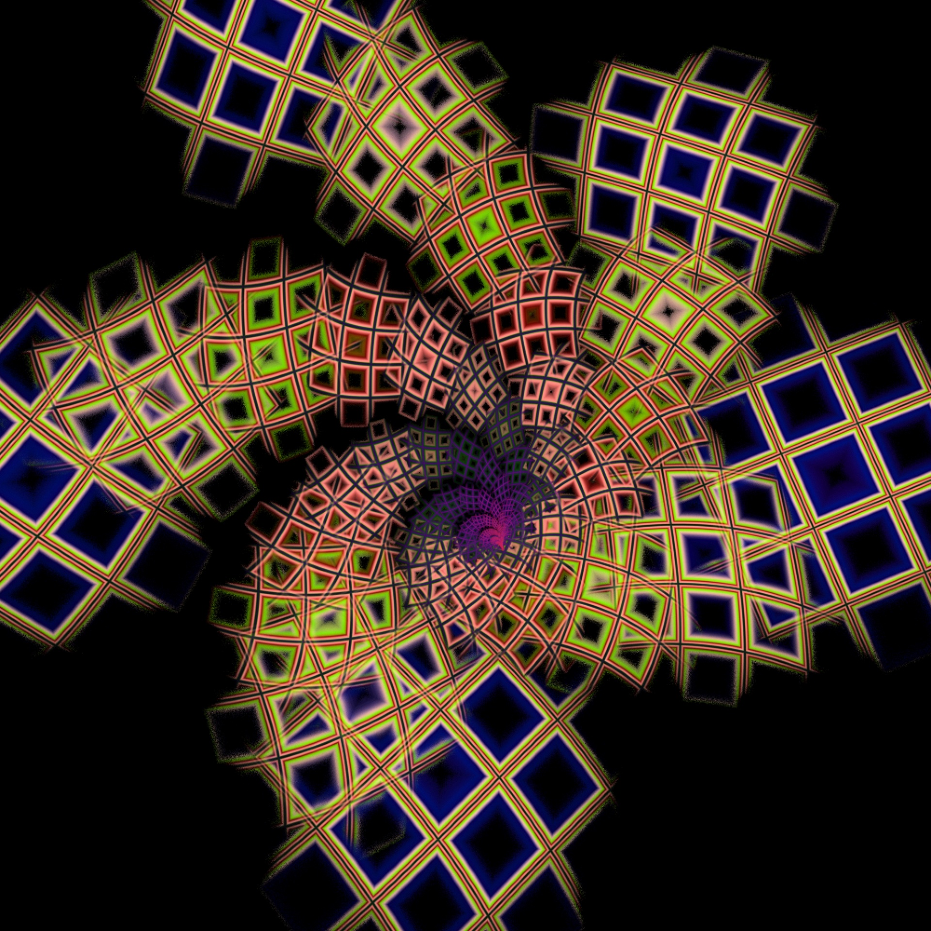 spiral black squares free photo