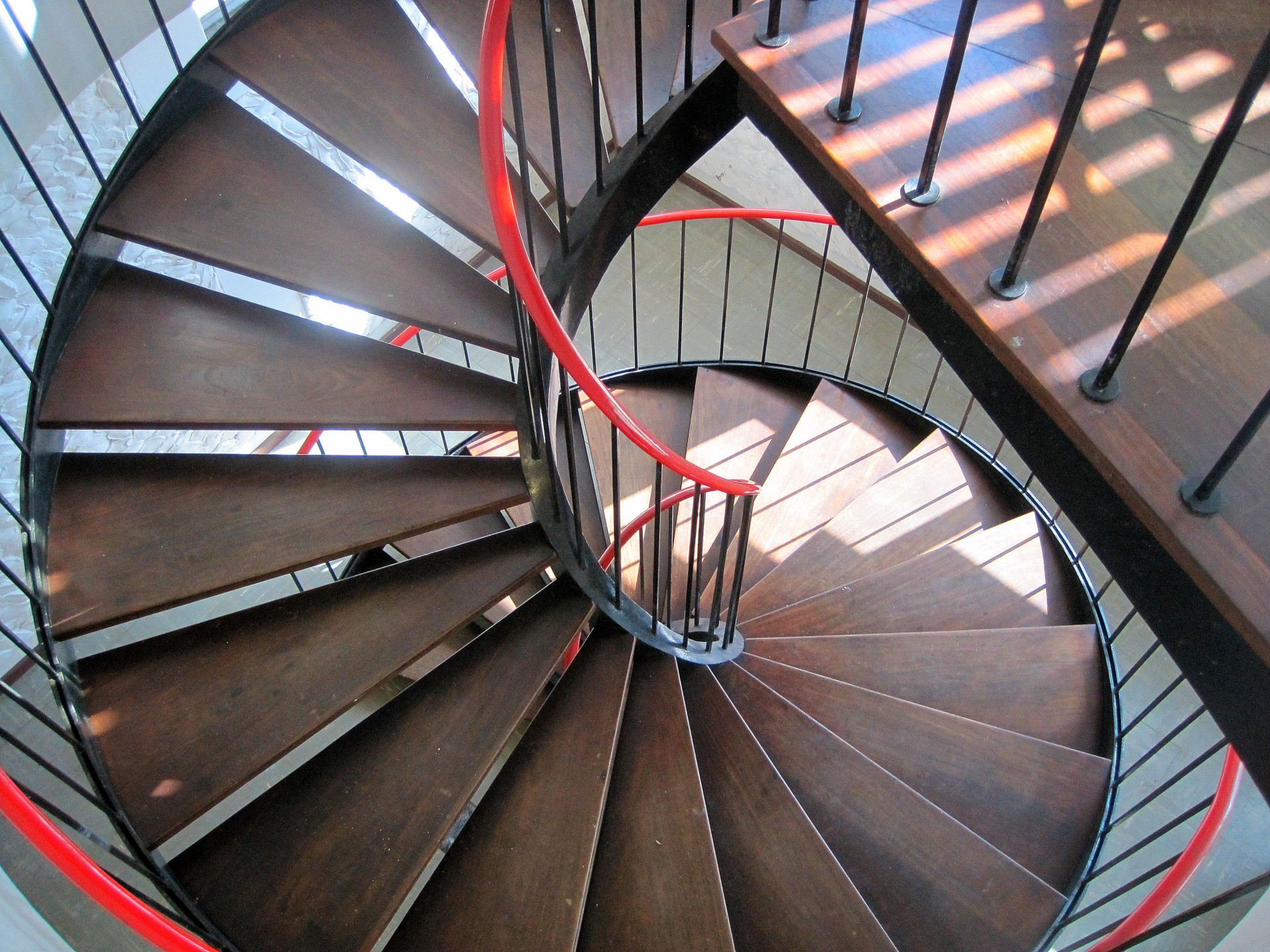 staircase wooden spiral free photo