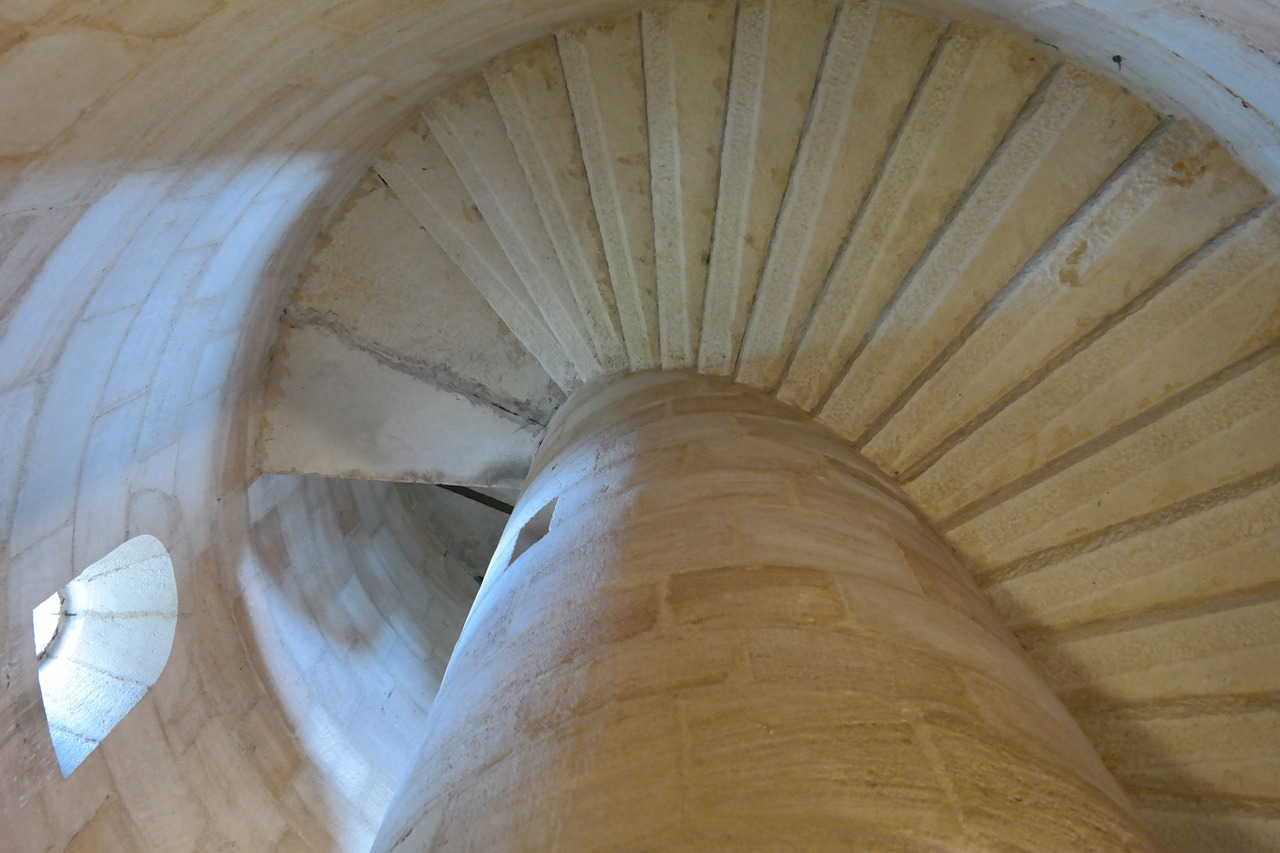 spiral staircase stairs emergence free photo