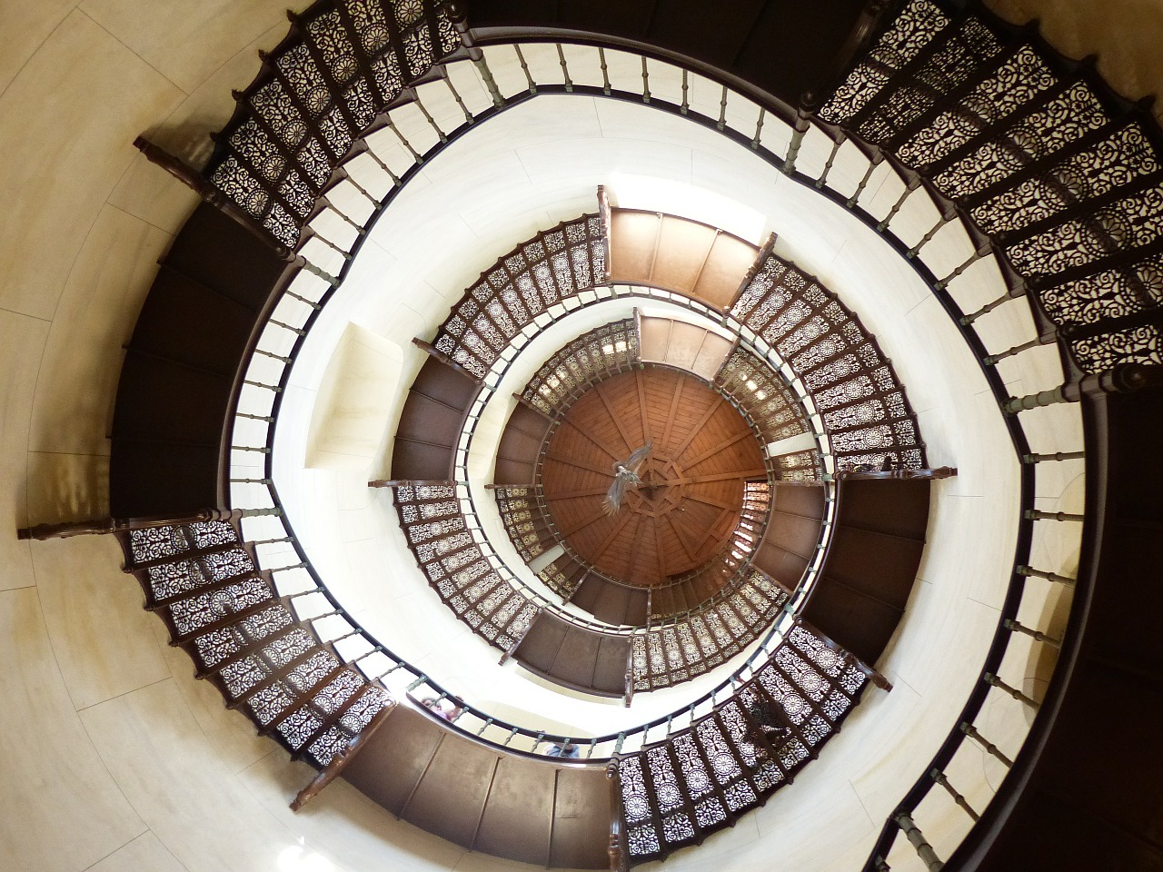 spiral staircase castle stairs free photo