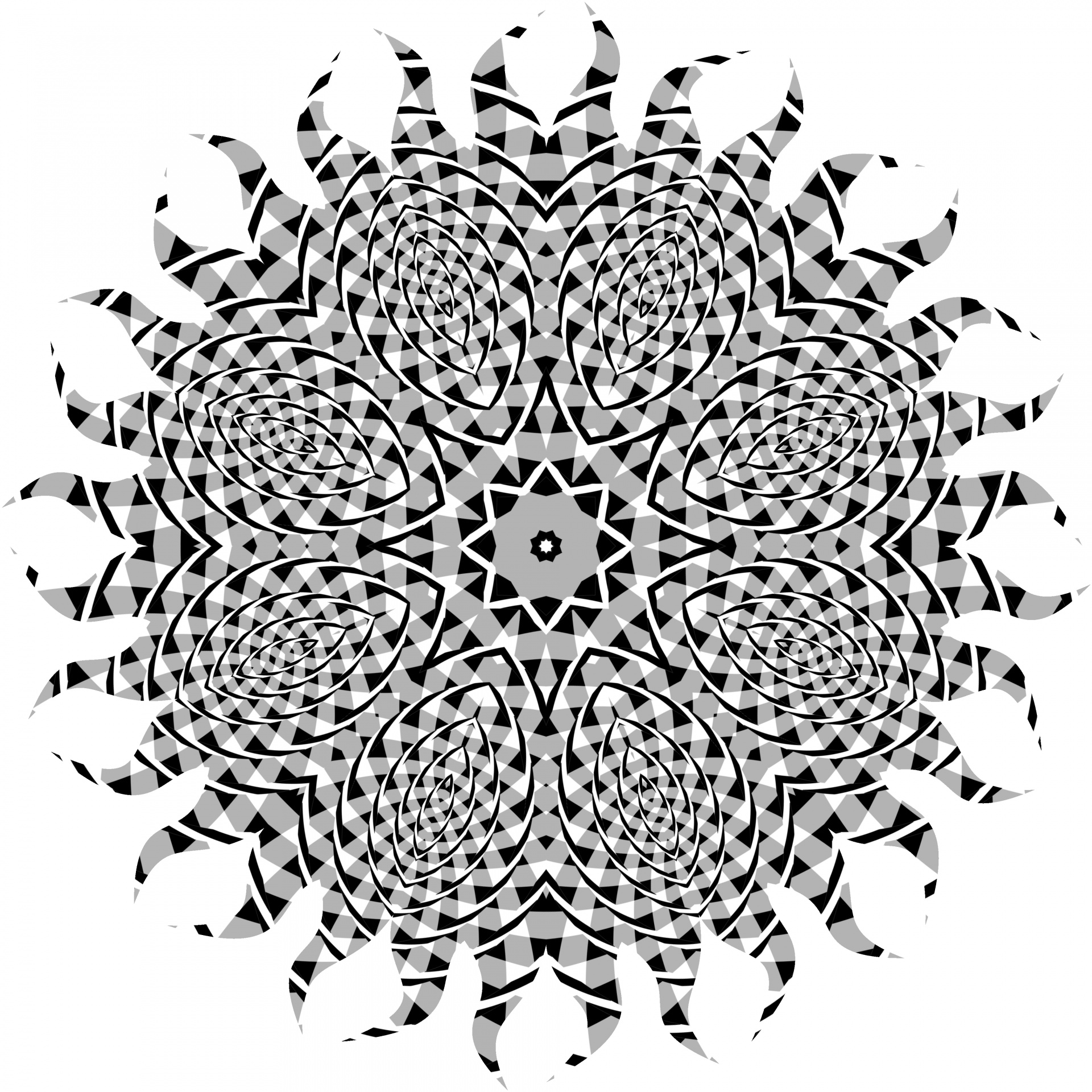 kaleidoscope view spiral free photo