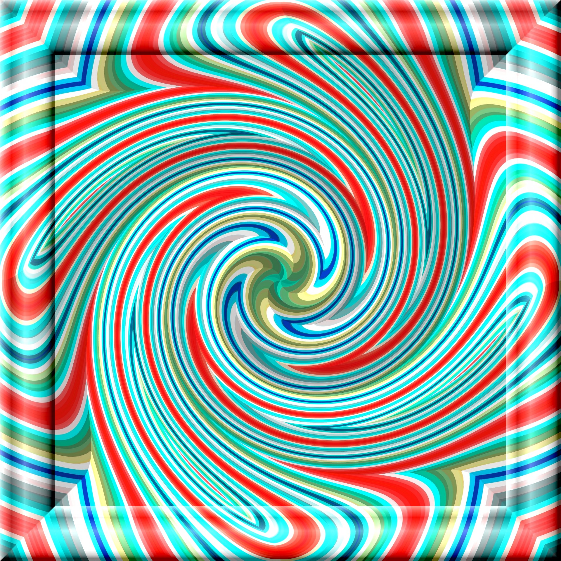 frame spiral kaleidoscope free photo
