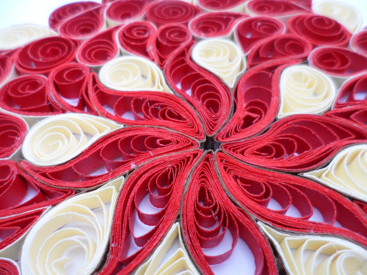 spirals symmetry red free photo