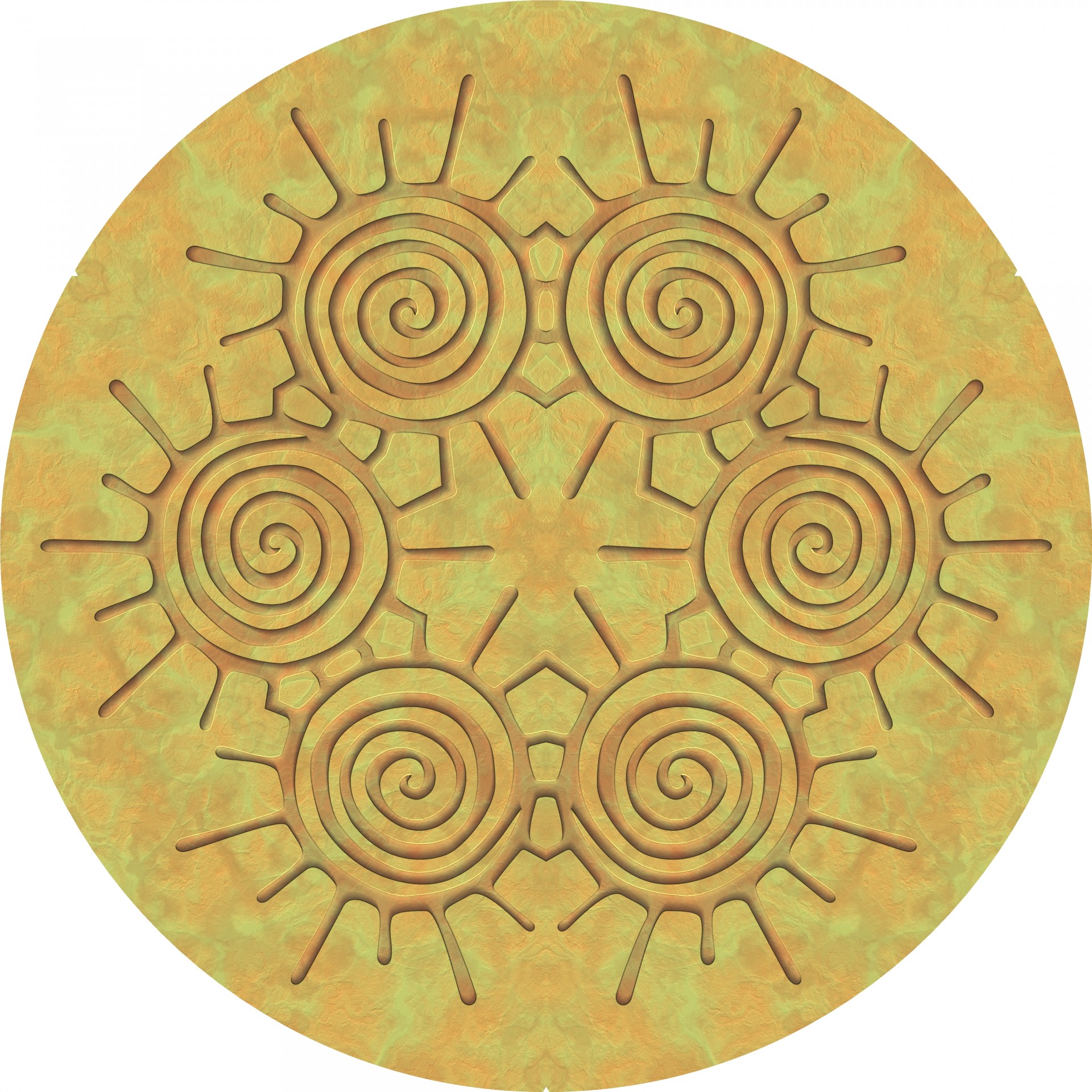 spirals circle isolated free photo