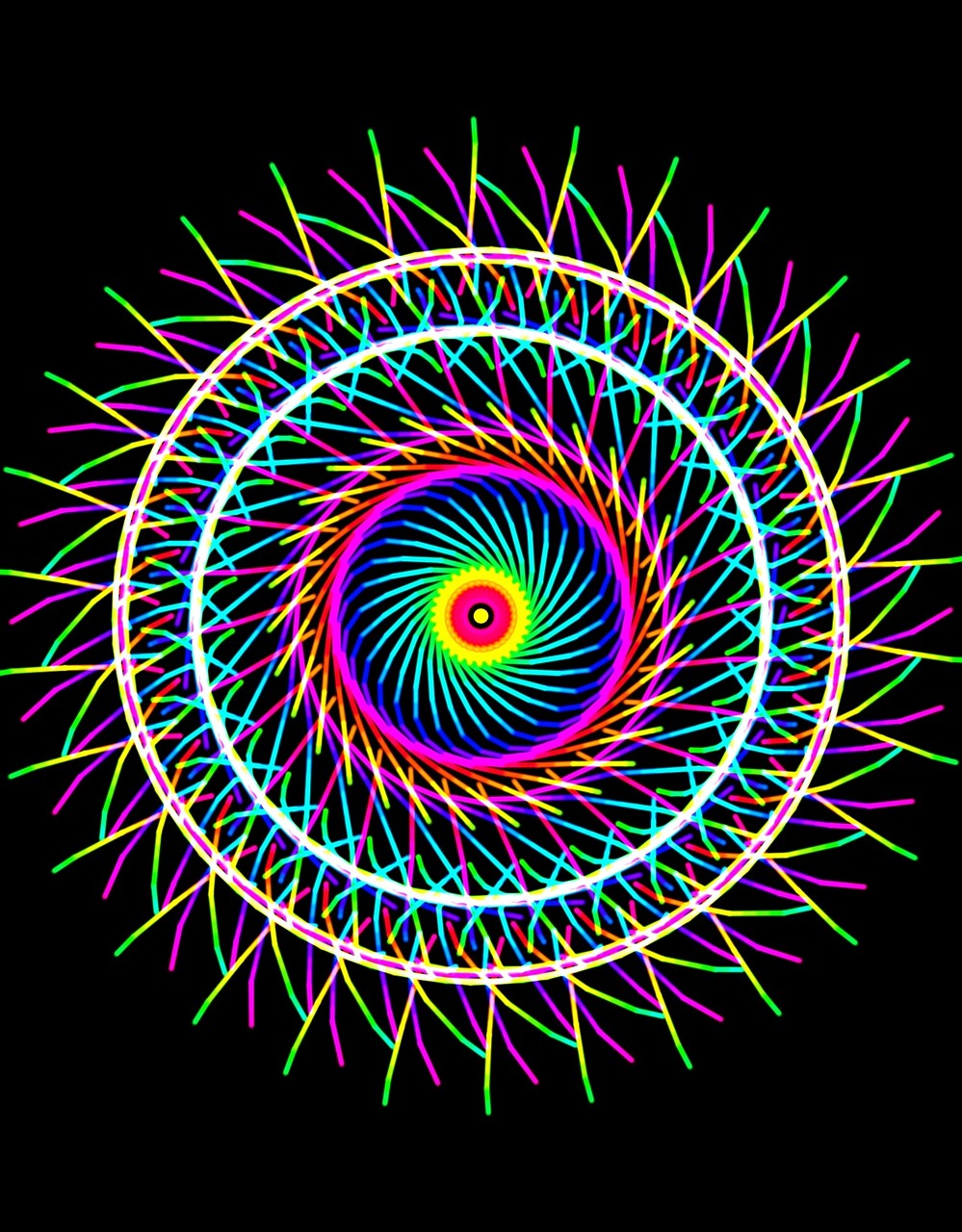 spirograph colorful circle free photo
