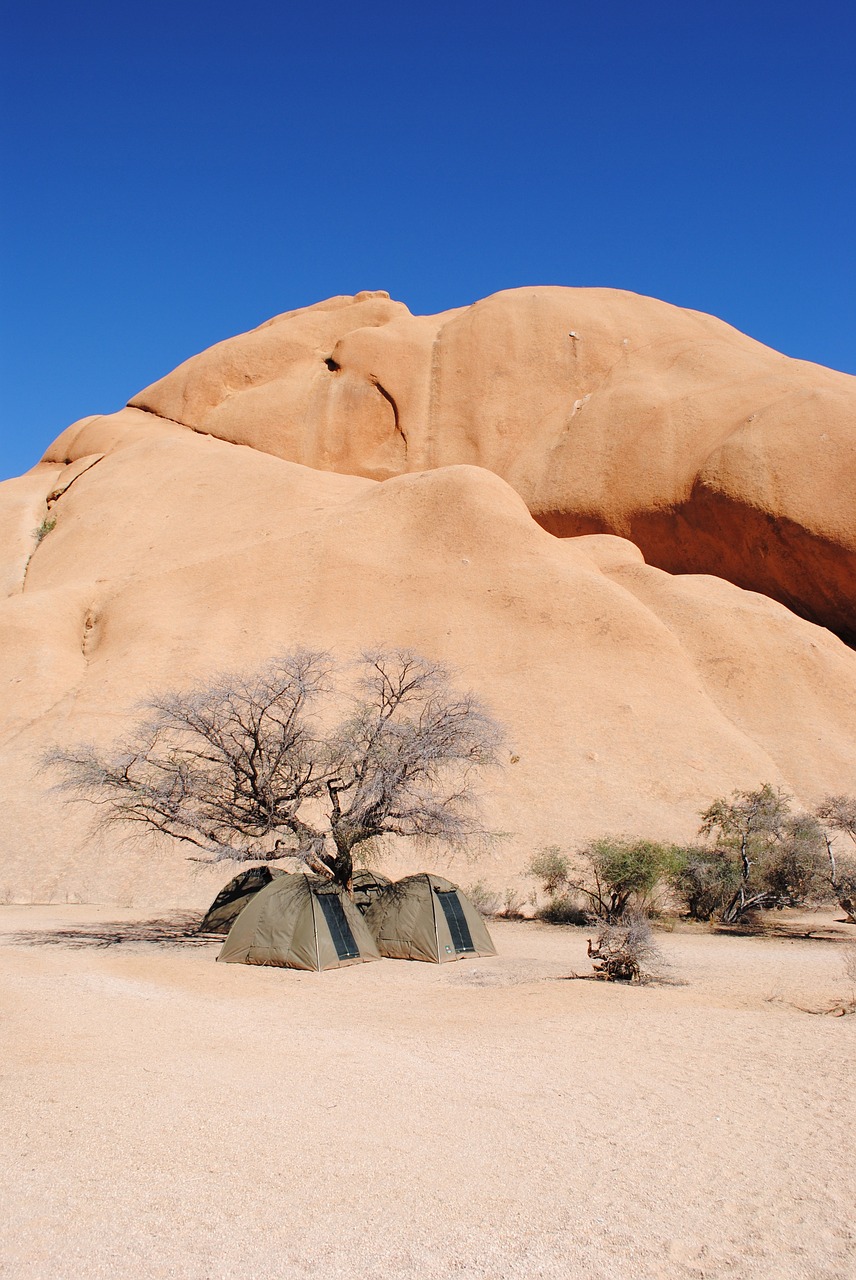 spitzkoppe camping namibia free photo