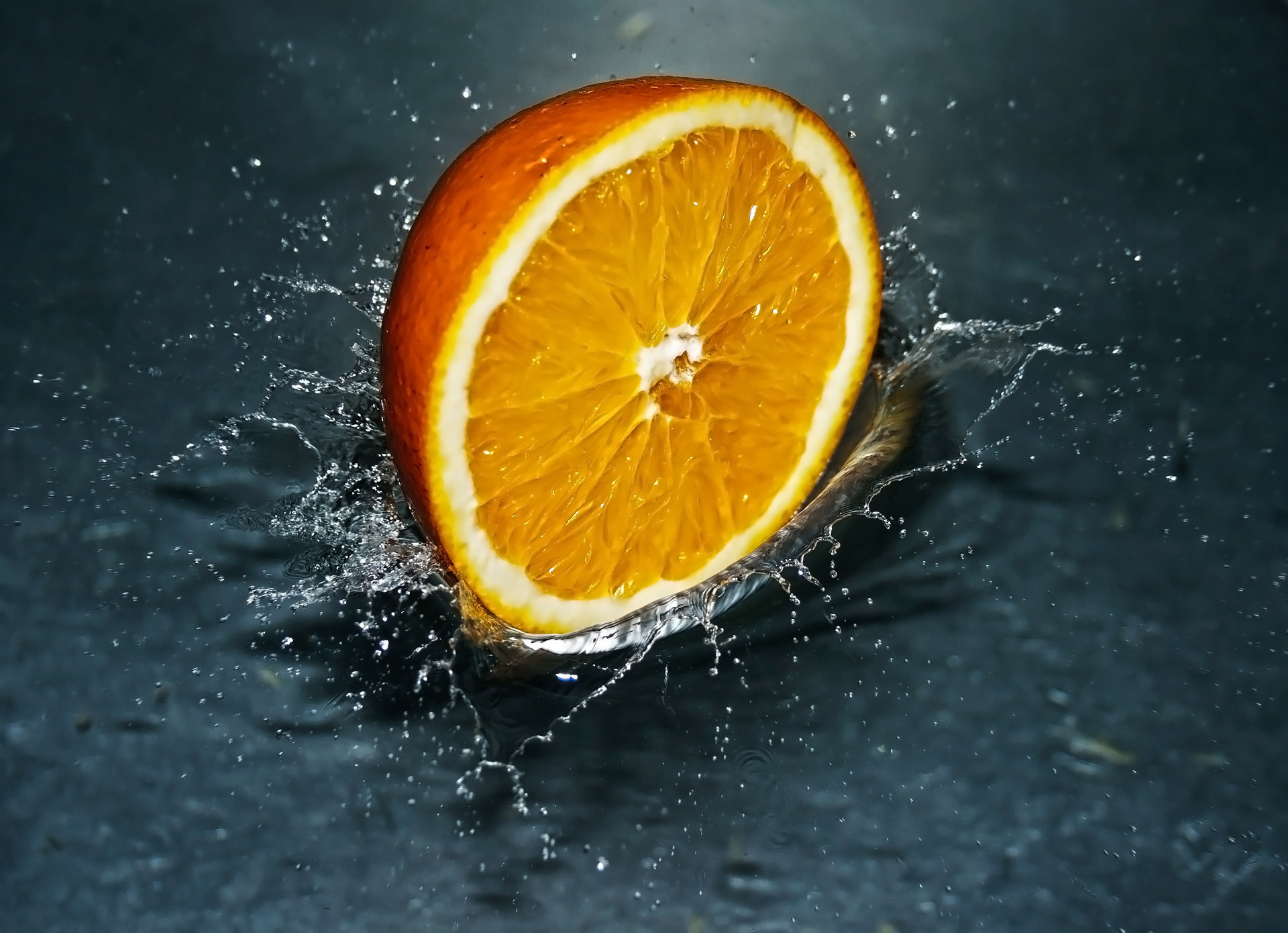 orange falling water free photo