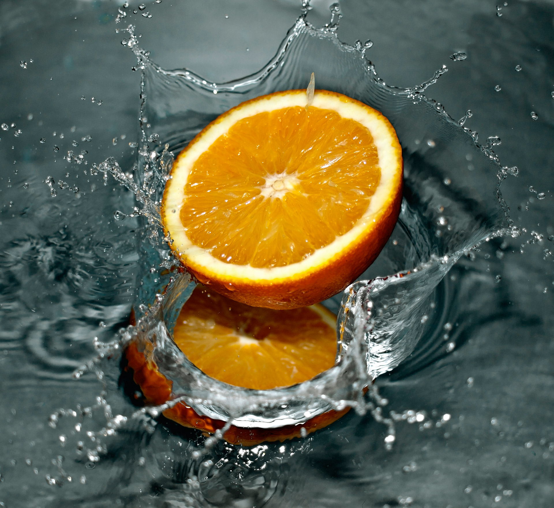 orange water splash free photo